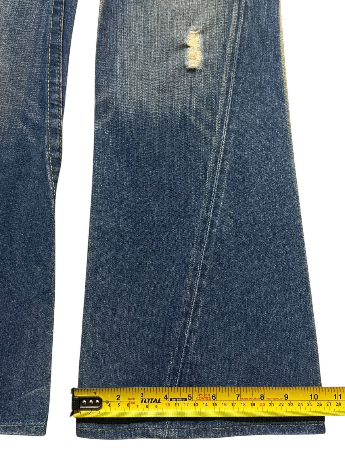 True Religion Vintage 90s Usa True Religion Mud Wash Faded Spiral Wide Leg Size US 34 / EU 50 - 14 Thumbnail