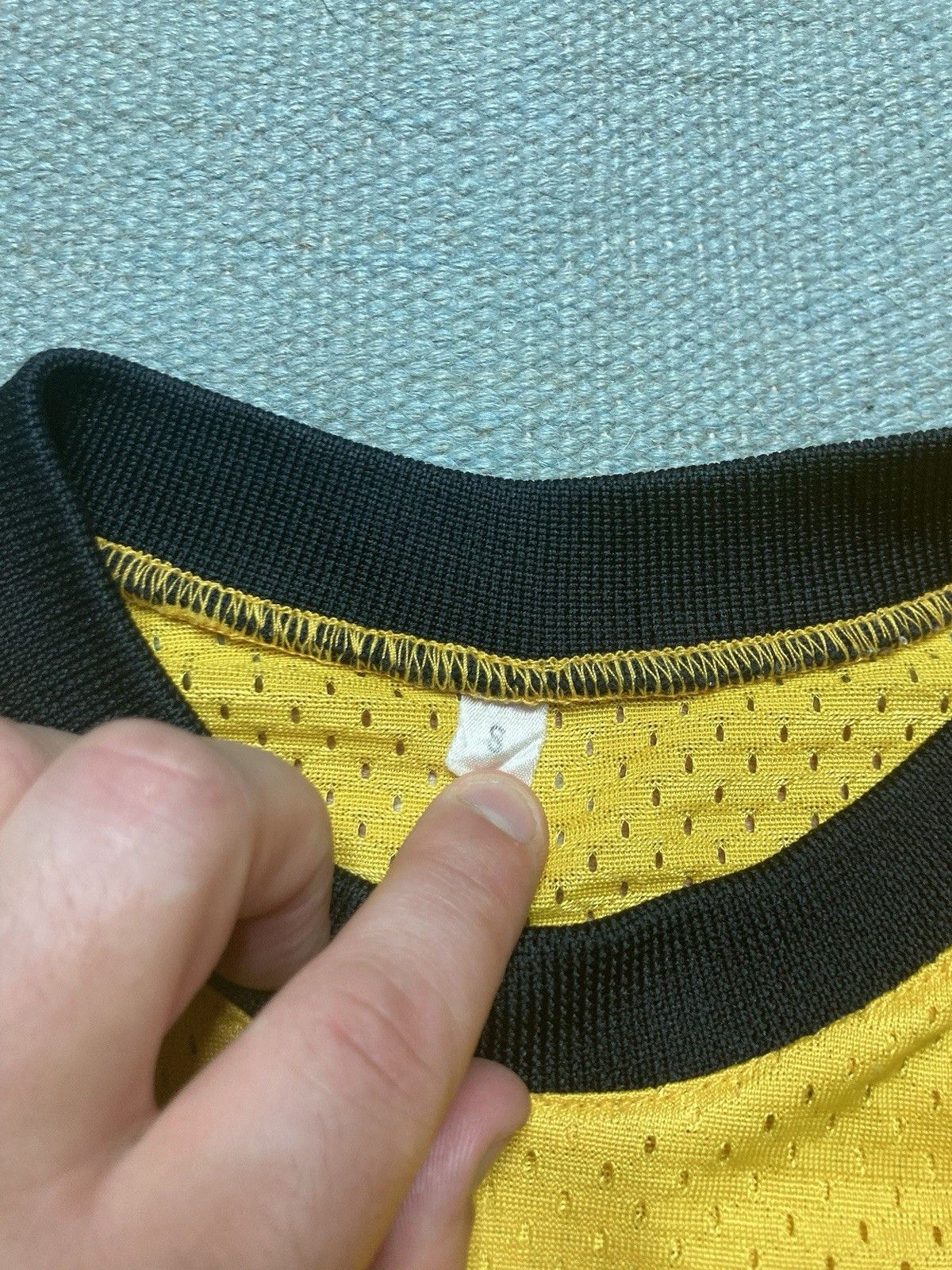 Vintage 70s Suzuki mesh jersey motocross Moto racing MX faded small Size US S / EU 44-46 / 1 - 6 Thumbnail