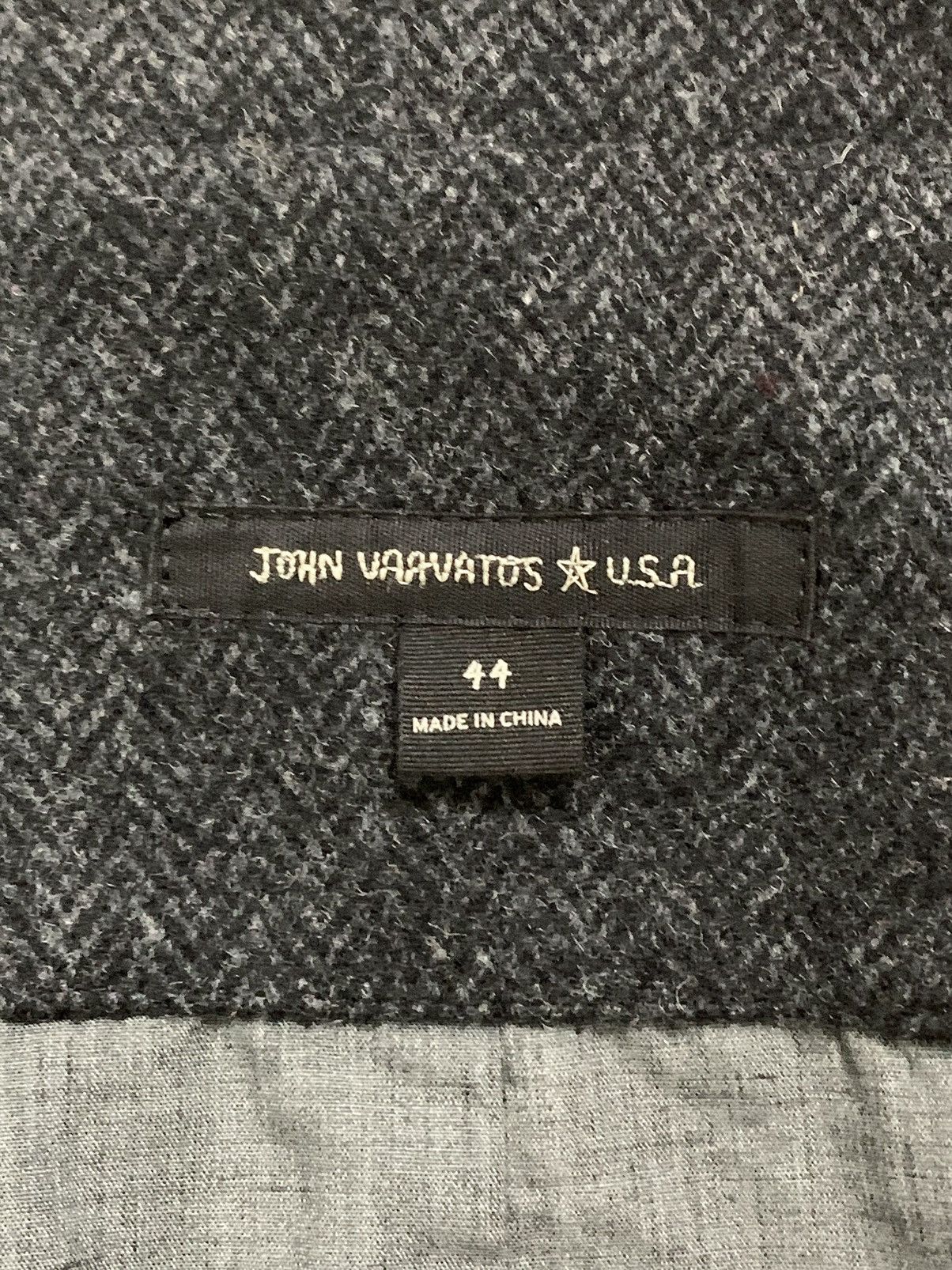 John Varvatos JOHN VARVATOS “SKULL” HERRINGBONE COAT JACKET Size US L / EU 52-54 / 3 - 3 Thumbnail
