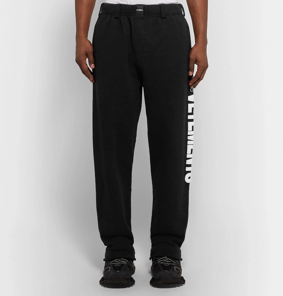 Vetements Runway Navy Blue Simple Logo Sweatpants Size US 28 / EU 44 - 4 Thumbnail