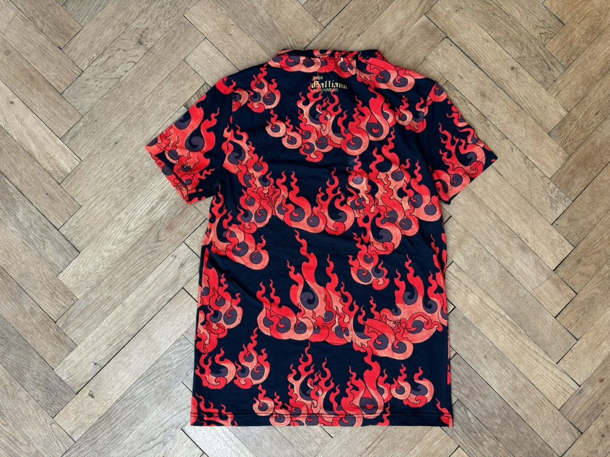 John Galliano Galliano Fire Flame T-Shirt S Size US S / EU 44-46 / 1 - 7 Thumbnail