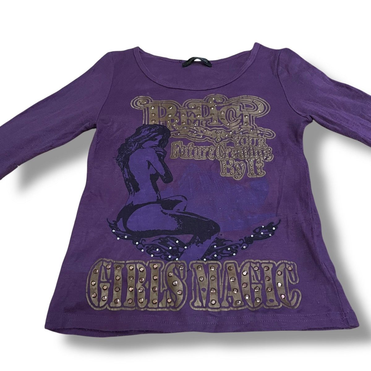 Beauty Beast 🇯🇵 Y2K GIRLS MAGIC WORDING BEAD SEXY NAKED Size M / US 6-8 / IT 42-44 - 4 Thumbnail