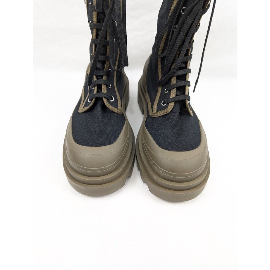 Bottega Veneta o1rshd1 Canvas Fabric Boots in Black Size US 9 / EU 42 - 16 Thumbnail