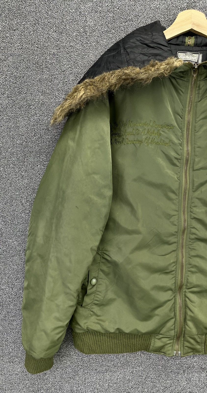 Japanese Brand Vintage Flip The Script Fur Hooded Bomber Jacket Size US M / EU 48-50 / 2 - 4 Thumbnail