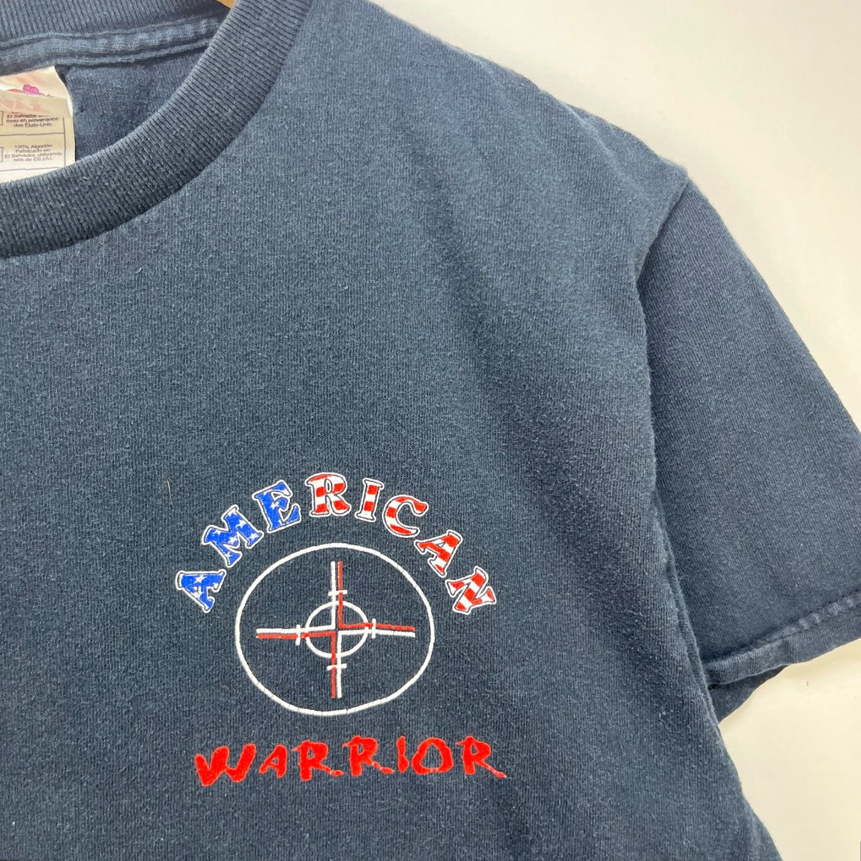 Vintage VINTAGE American Warrior Terrorist Hunting Permit US Army T-Shirt M Black 90s Mens Size US M / EU 48-50 / 2 - 7 Thumbnail