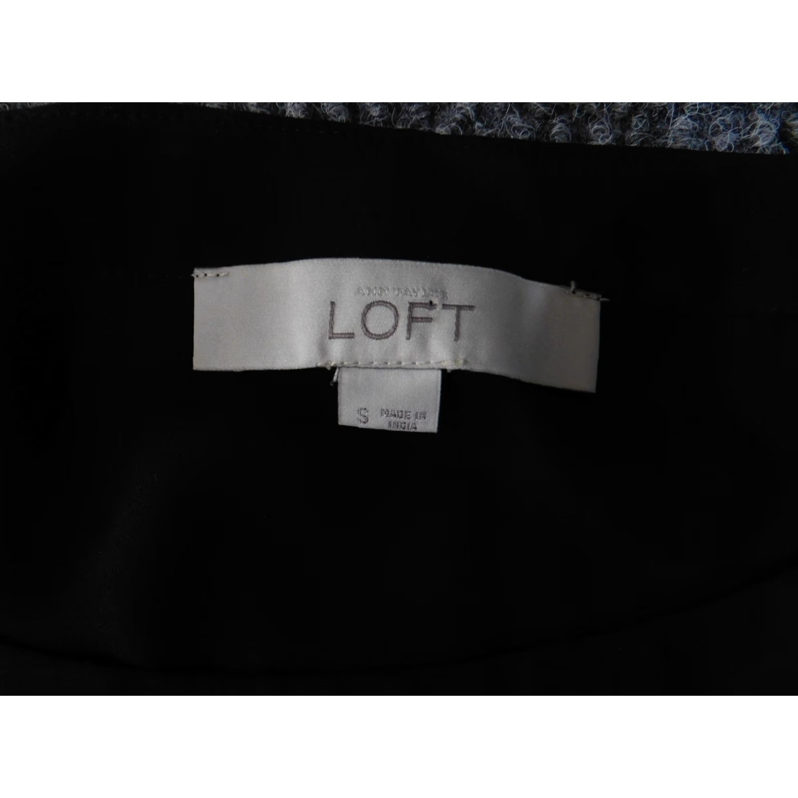 Loft Ann Taylor LOFT Shirt Womens Small Black Short Sleeve High Low Hem Cuffed Blouse Size S / US 4 / IT 40 - 7 Thumbnail