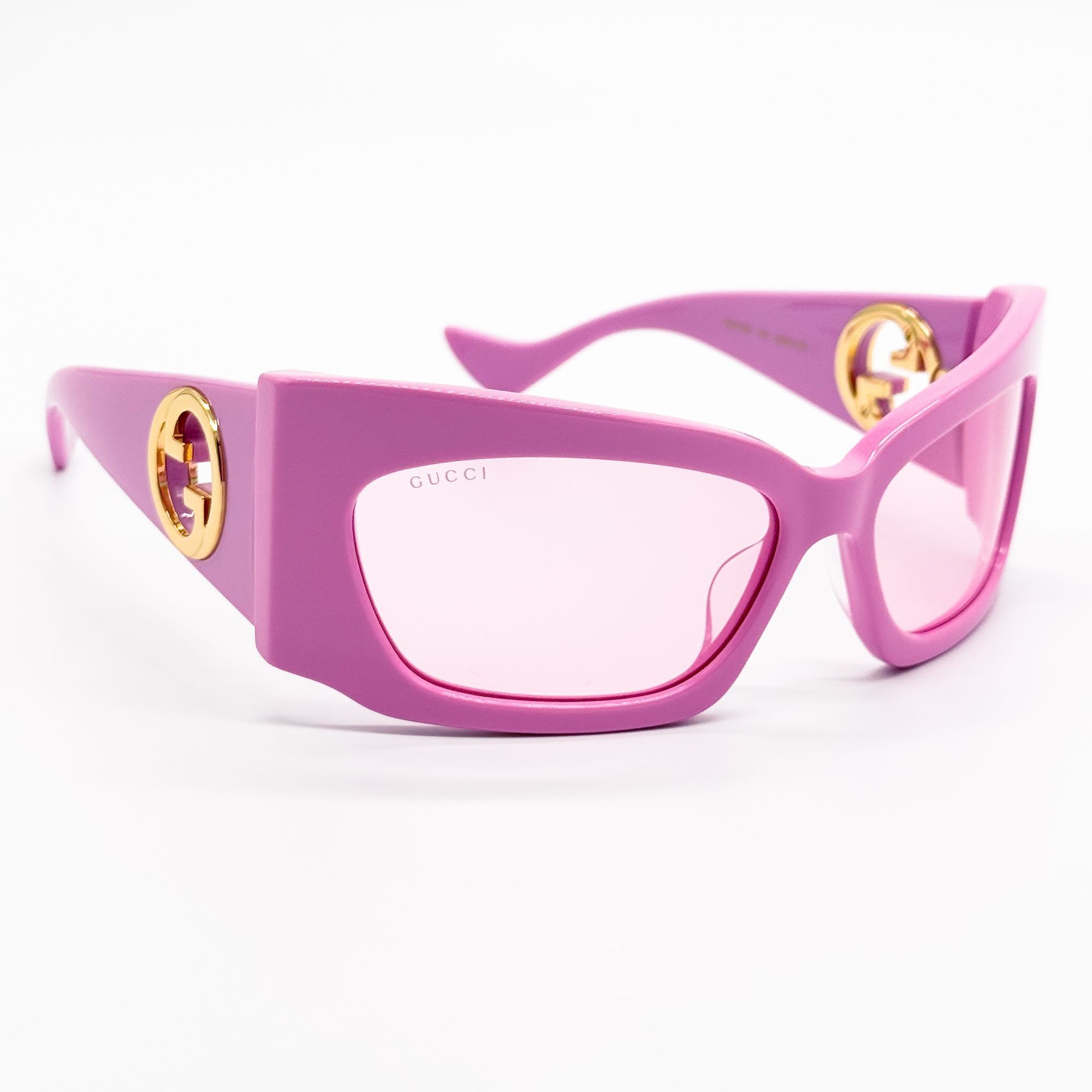 Gucci NEW GUCCI GG1412S 003 PINK SHIELD WOMEN SUNGLASSES GUCCI Size ONE SIZE - 6 Thumbnail