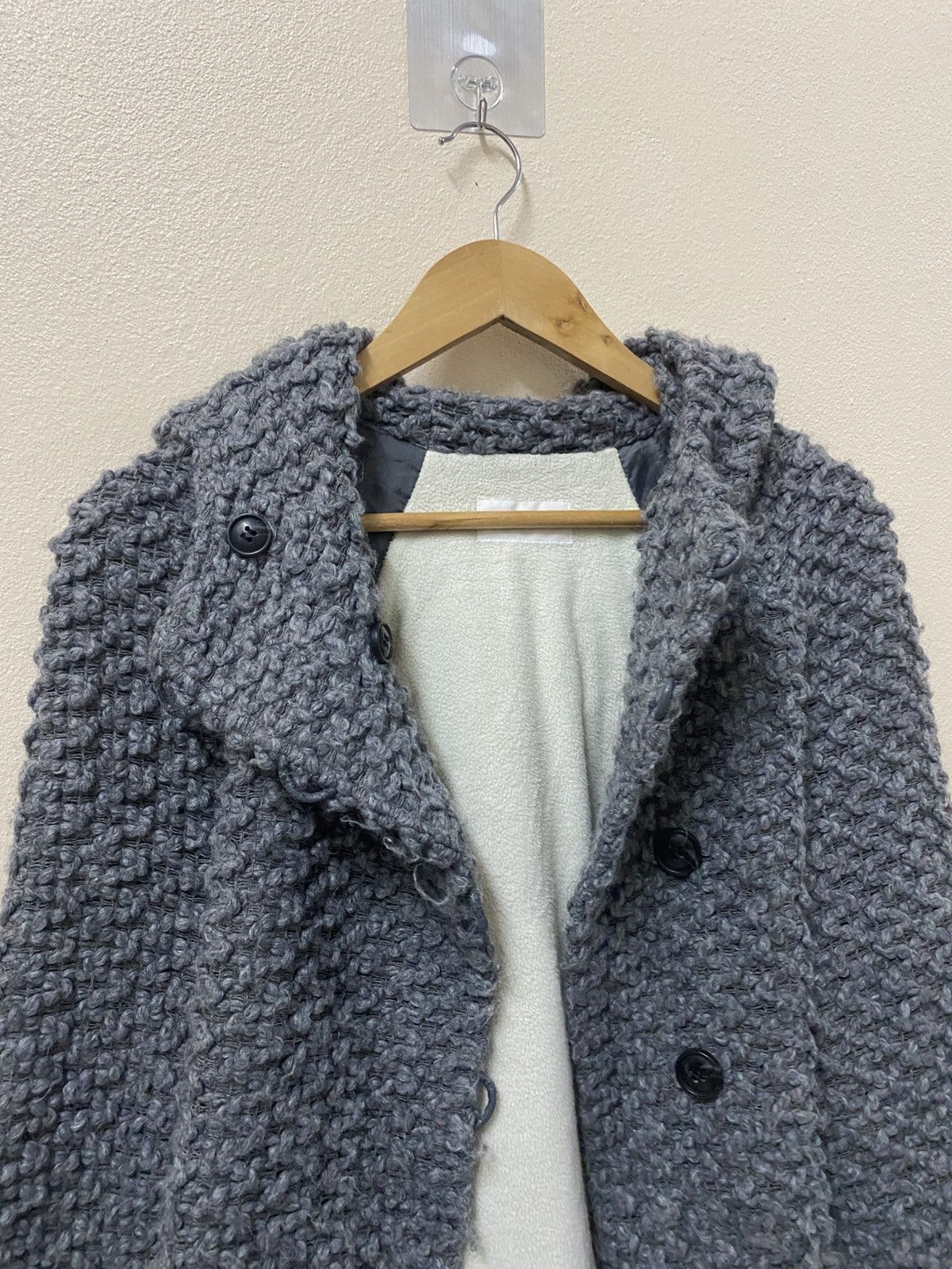 Issey Miyake Tsumori Chisato Textured Knit Hooded Jacket –Japan Archive Size M / US 6-8 / IT 42-44 - 7 Thumbnail