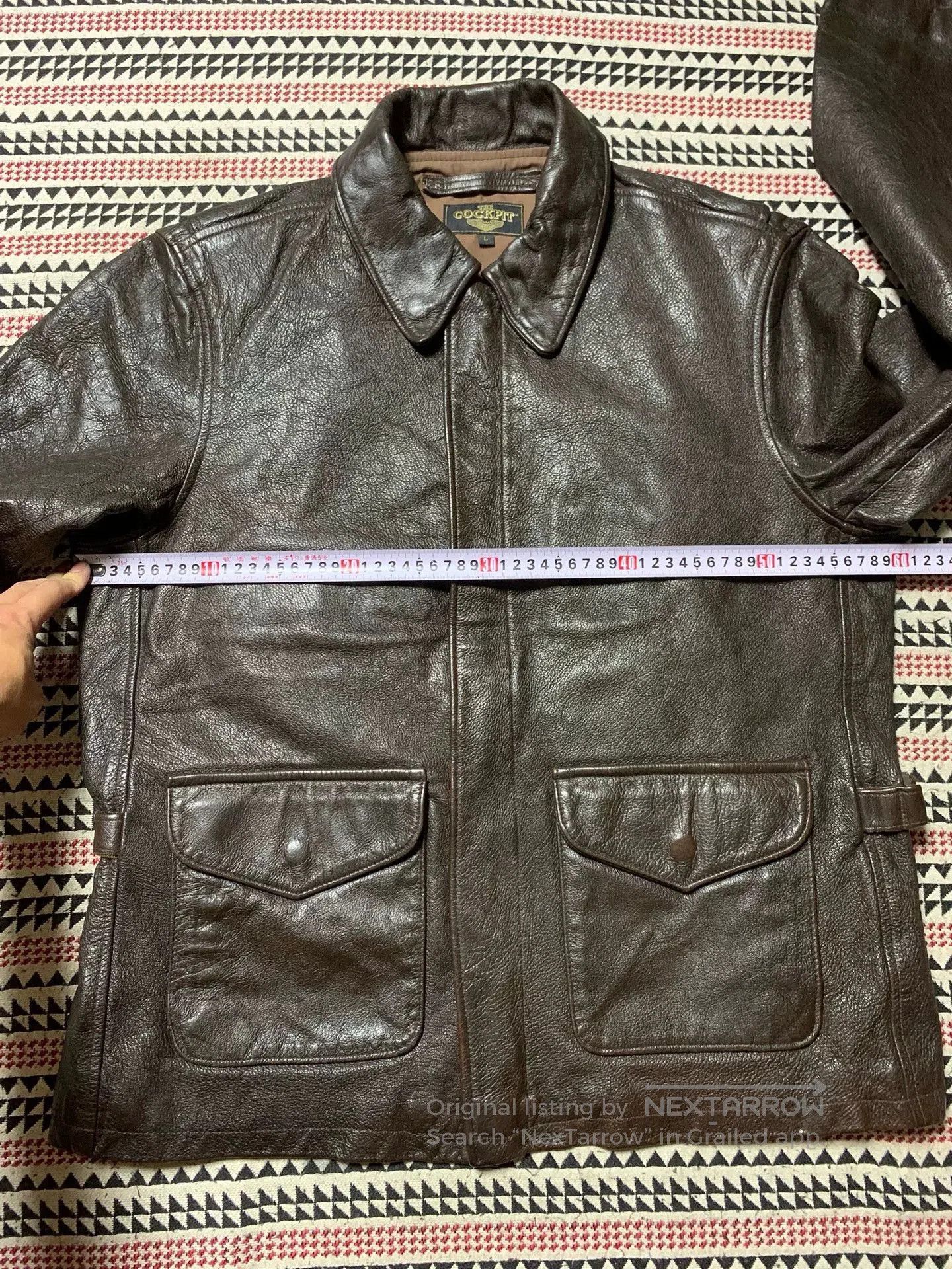 Cockpit USA vintage black goat leather jacket by cockpit. Size US L / EU 52-54 / 3 - 9 Thumbnail