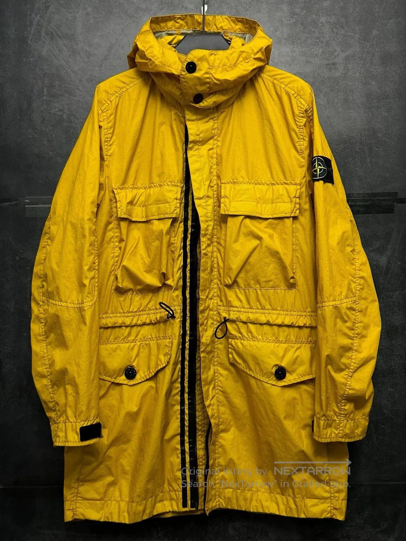 Stone Island Yellow Hooded Utility Jacket with Multiple Pockets. Size US M / EU 48-50 / 2 - 1 Thumbnail
