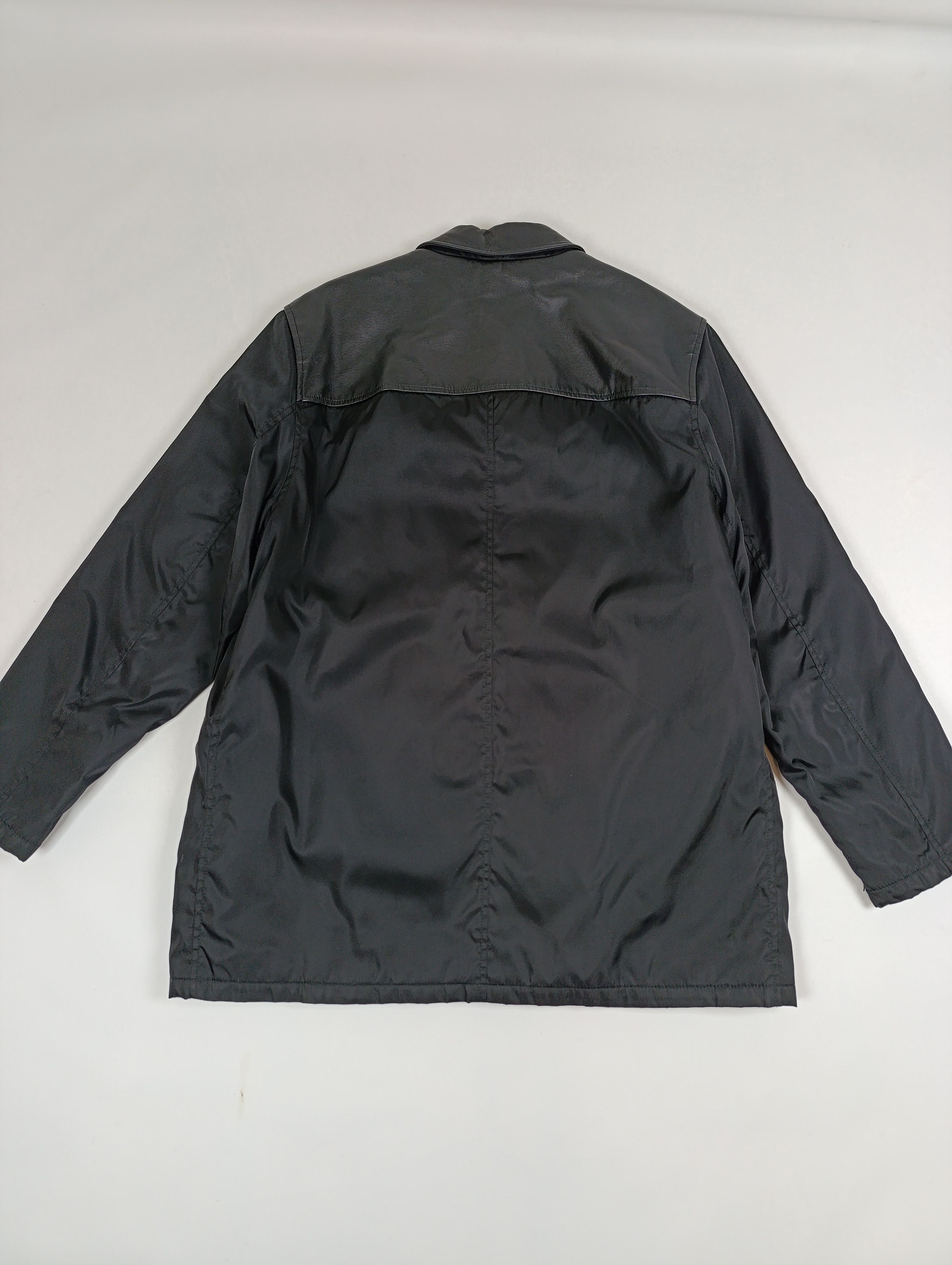 Prada ARCHIVE 90S PRADA LEATHER SHOULDER NYLON DOUBLE ZIP COAT Size US L / EU 52-54 / 3 - 12 Thumbnail