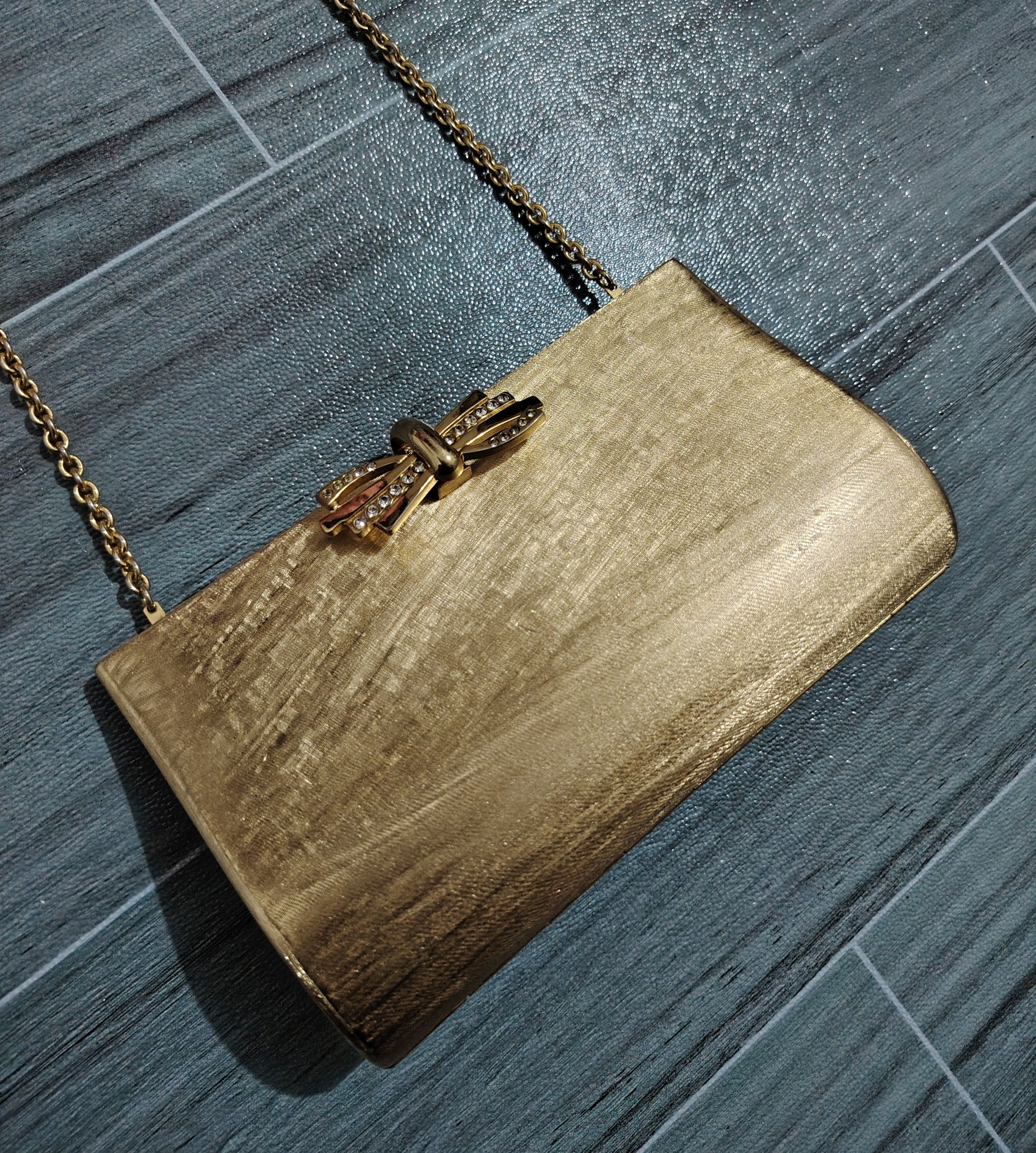 Other RODO - Vintage - Brushed Gold Metal Clutch Size ONE SIZE - 2 Thumbnail