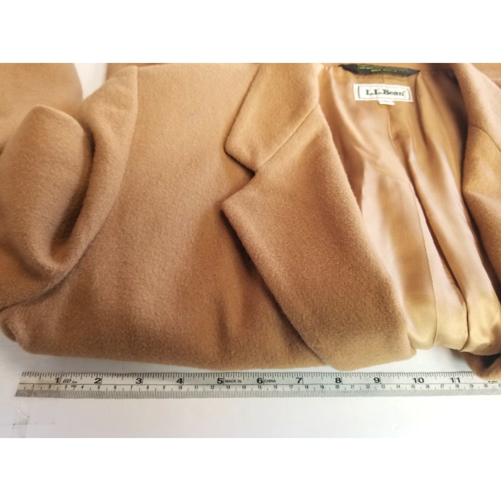 Vintage VINTAGE L.L. Bean Jacket Women Overcoat Wool Winter Beige 10 Size L / US 10 / IT 46 - 3 Thumbnail