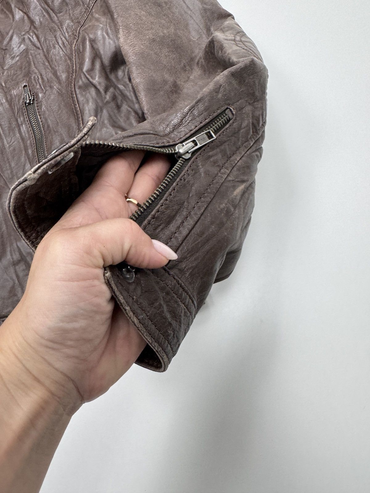 Vintage Verapelle Brown 50 Vintage Leather Jacket for Men Size US S / EU 44-46 / 1 - 7 Thumbnail