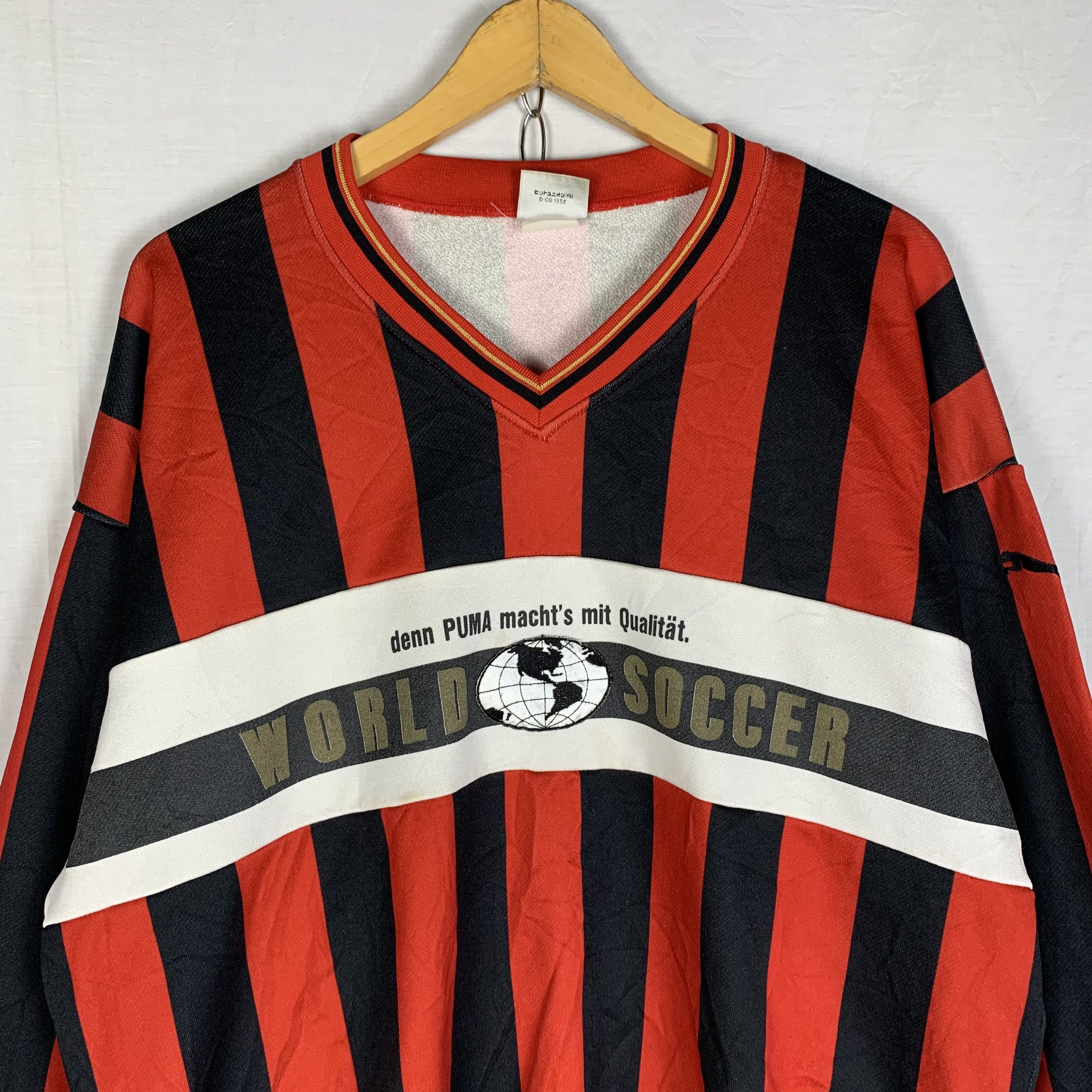 Puma Vintage Puma World Soccer Hit Union Sweater Crewneck Size US M / EU 48-50 / 2 - 3 Thumbnail