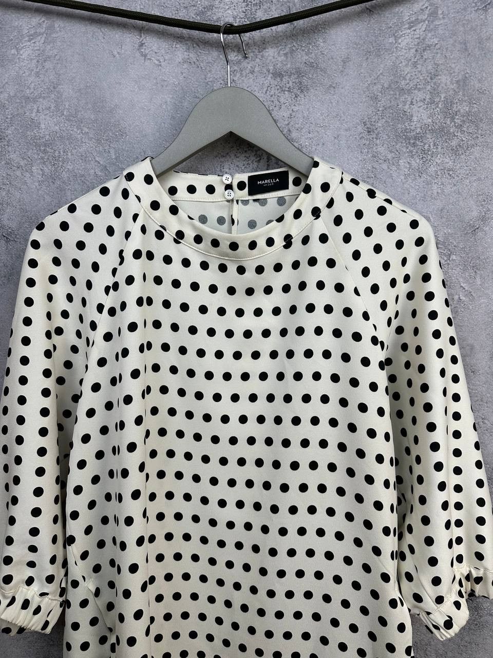 Marella Marella Art.365 Polka Dot Dress 3/4 Sleeve Polka Dot Size S / US 4 / IT 40 - 4 Thumbnail