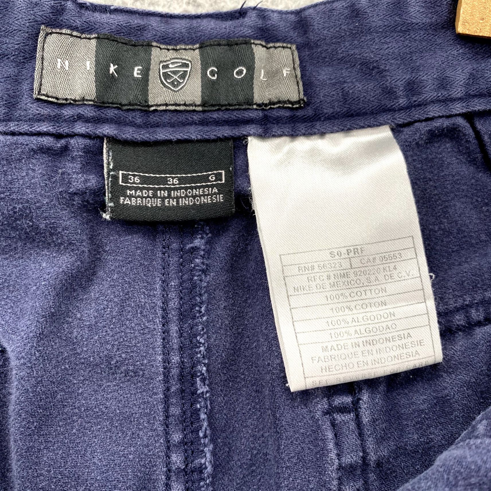 Nike Nike Golf Shorts 32 x 8 Navy Canvas Front Pocket 90's Performance Men's Nike Golf Shorts Size US 32 / EU 48 - 6 Thumbnail