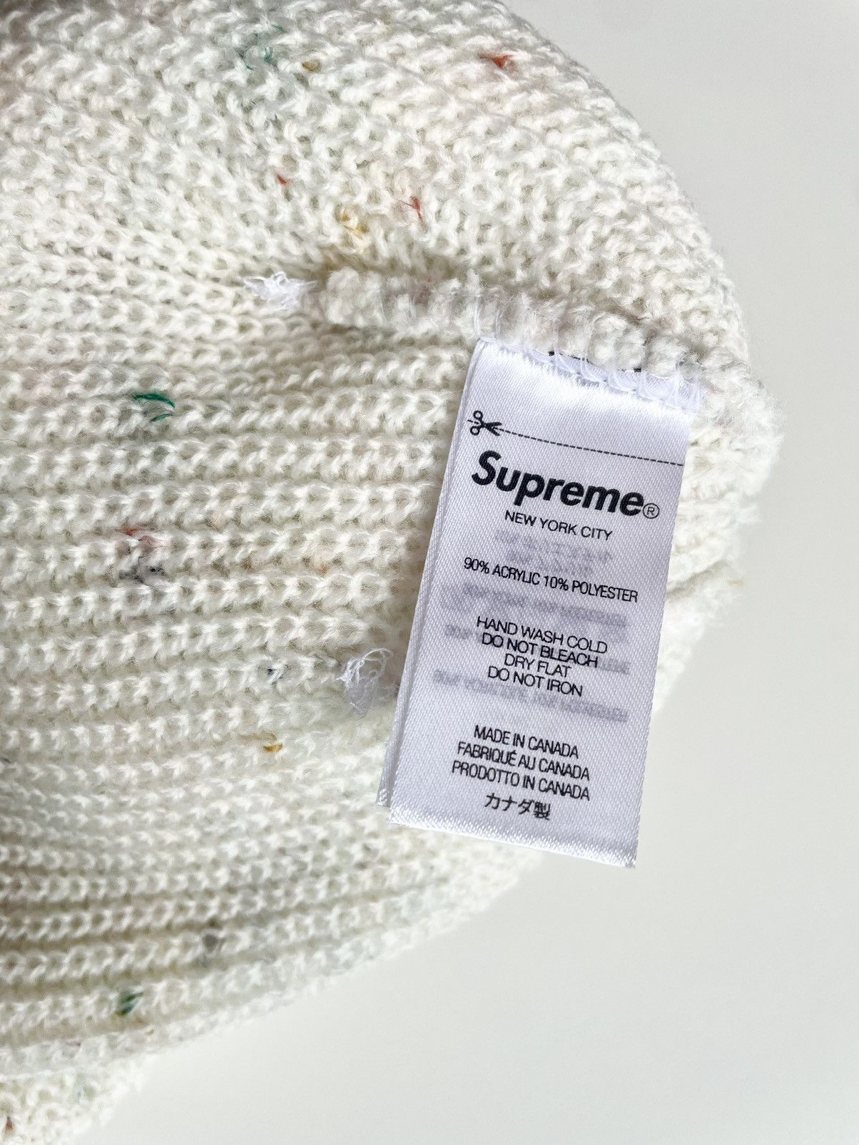 Supreme FW22 Loose Gauge Beanie NATURAL Size ONE SIZE - 3 Thumbnail