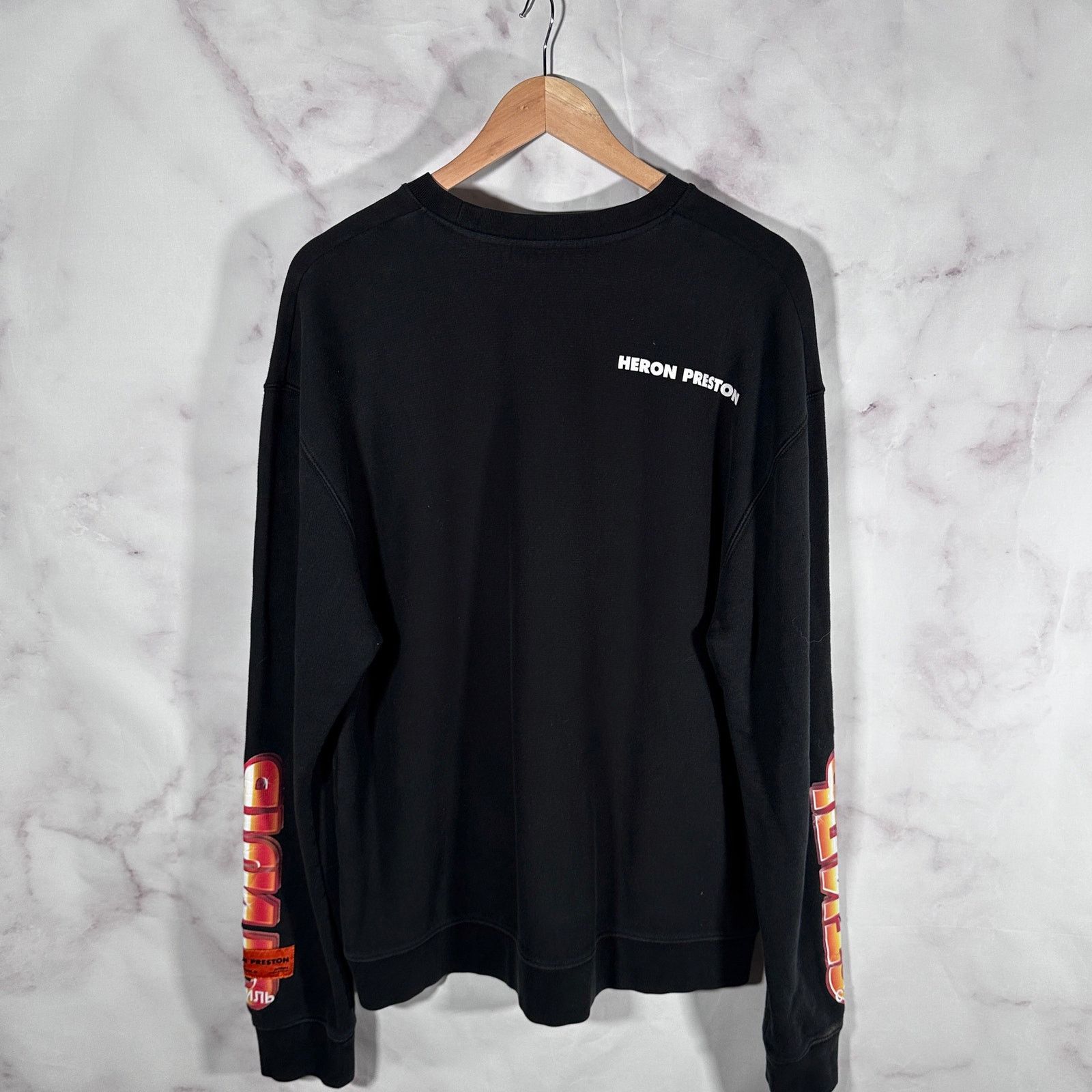 Heron Preston Black Text Crewneck Size US M / EU 48-50 / 2 - 4 Thumbnail