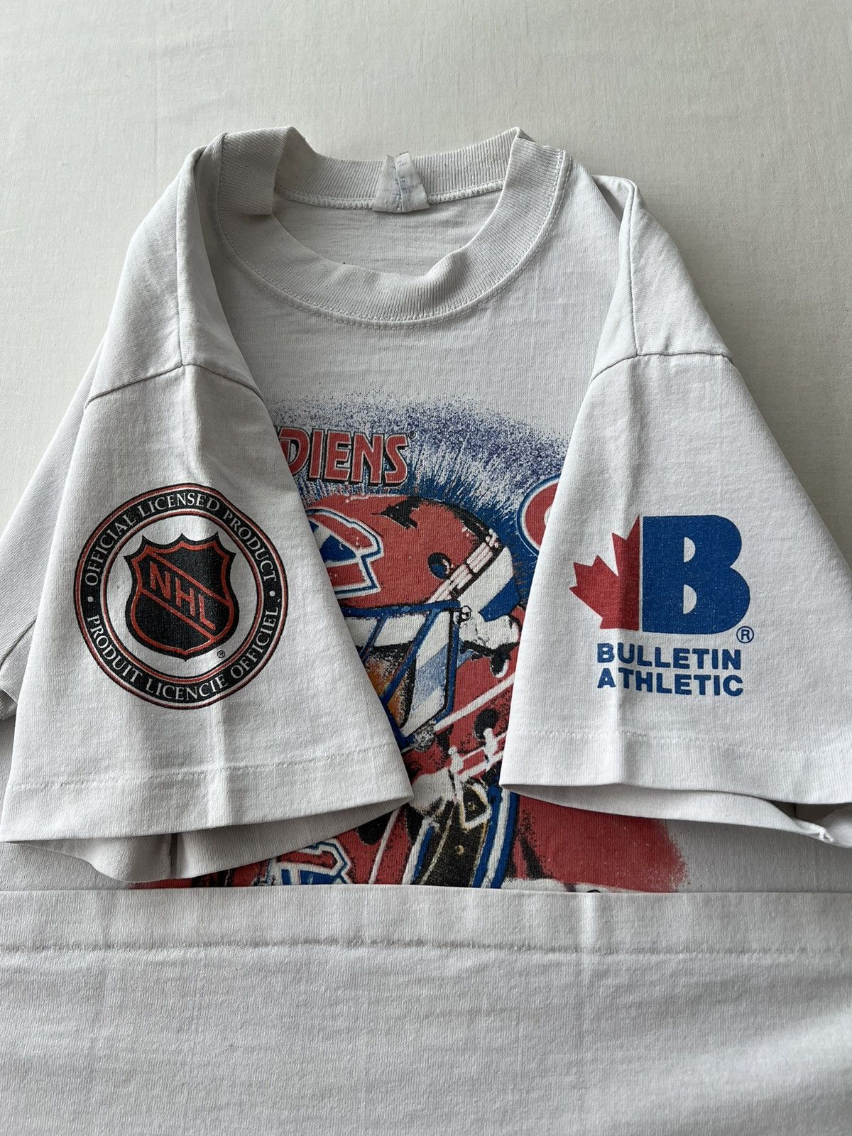 NHL Vintage 1993 Montreal Canadiens NHL Hockey Bulletin T-shirt Size US S / EU 44-46 / 1 - 9 Thumbnail