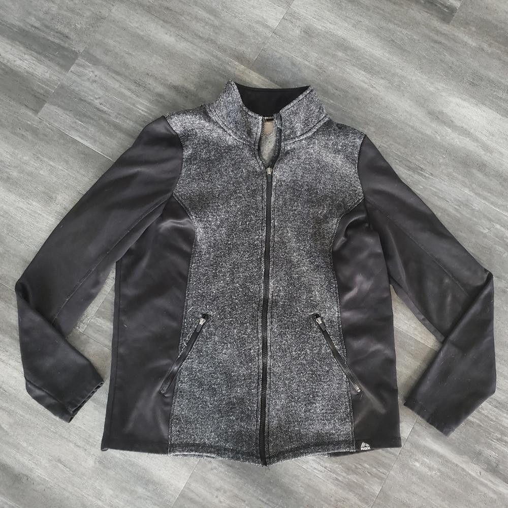Designer Black Grey Detailed RBX Athletic Zip Up Size XL / US 12-14 / IT 48-50 - 1 Thumbnail