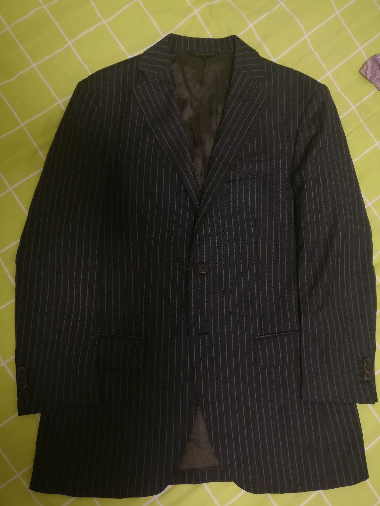 Boglioli Italian Wool Suit with Stripes Size US M / EU 48-50 / 2 - 1 Thumbnail