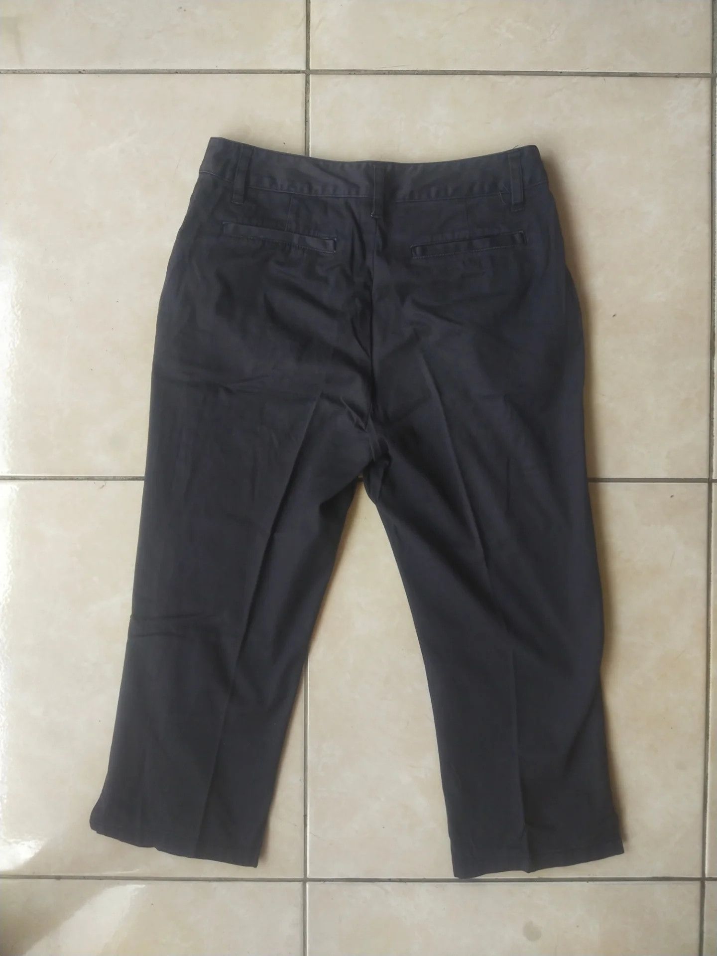 Muji Muji USA Basic Black Cotton Chino Long Pants Size 27" / US 4 / IT 40 - 3 Thumbnail