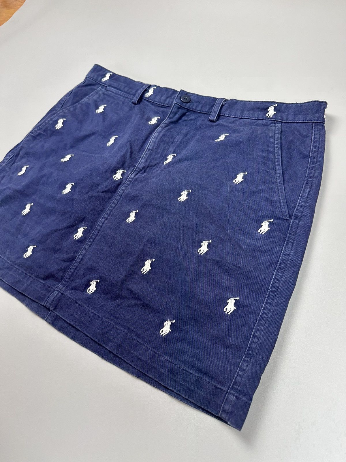 Polo Ralph Lauren Polo Ralph Lauren Monogram Mini Skirt Size 30" / US 8 / IT 44 - 2 Thumbnail