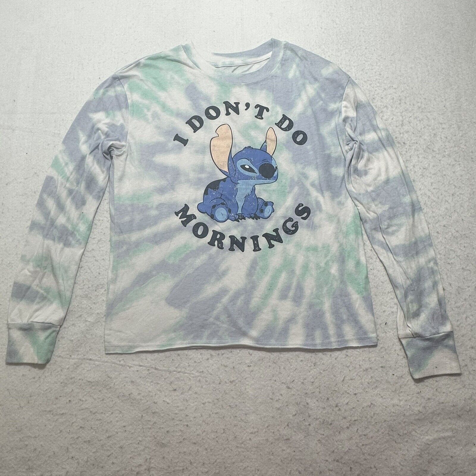 Disney Disney Lilo & Stitch XS Blue Tie-Dye Graphic T Shirt Size XS / US 0-2 / IT 36-38 - 1 Thumbnail