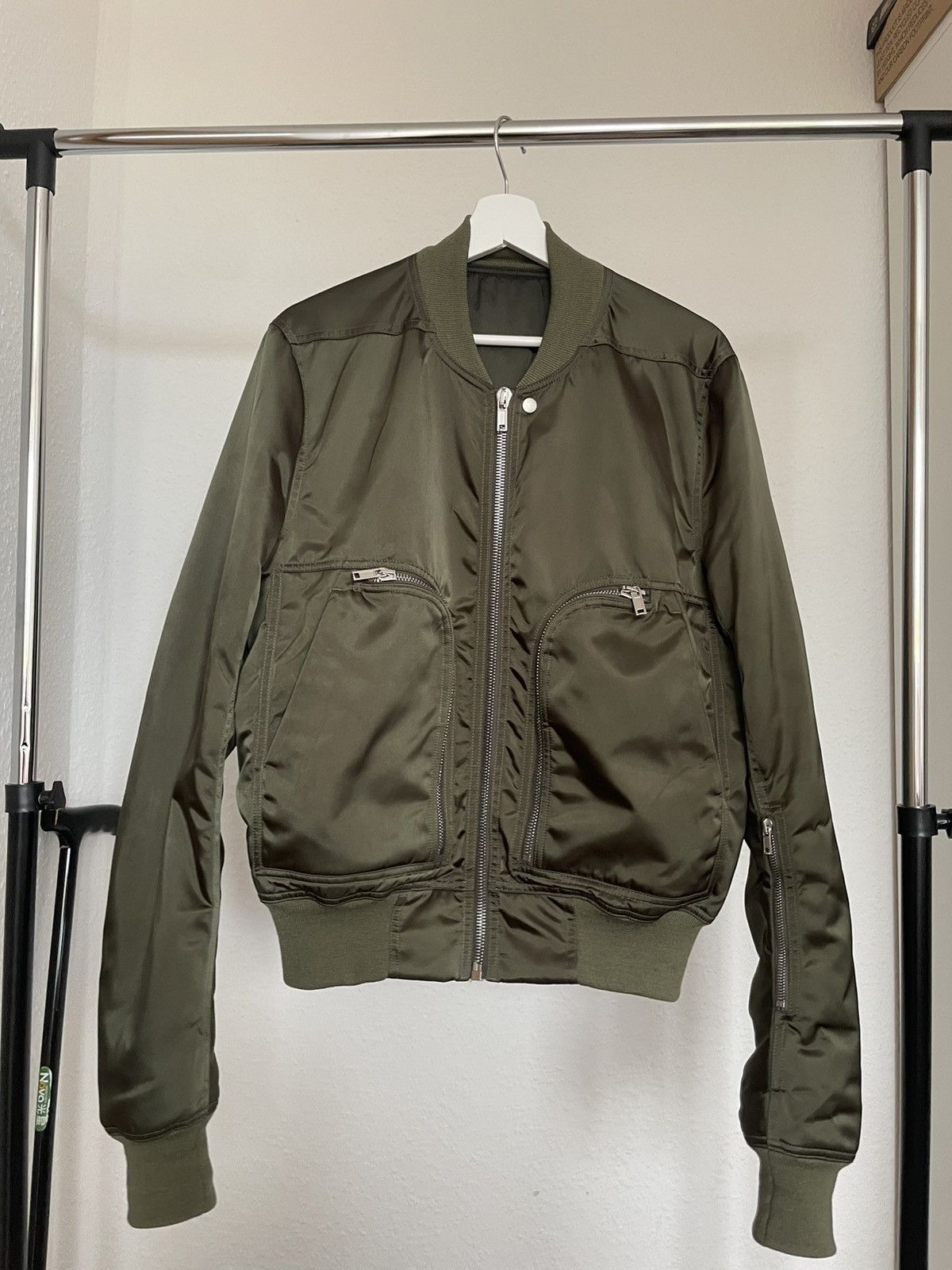Rick Owens Rick Owens FW22 “Strobe” Bauhaus Flight Jacket | Grailed 