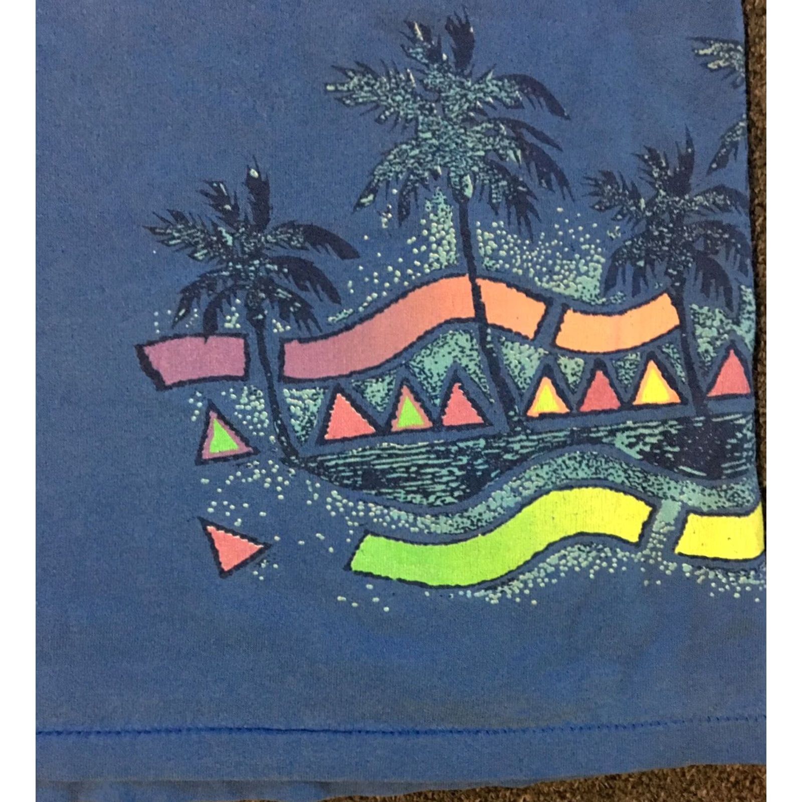 Vintage VINTAGE 90s Tropical Threads Faded All Over Print Surf Shirt M Blue Nike? Size US M / EU 48-50 / 2 - 5 Thumbnail