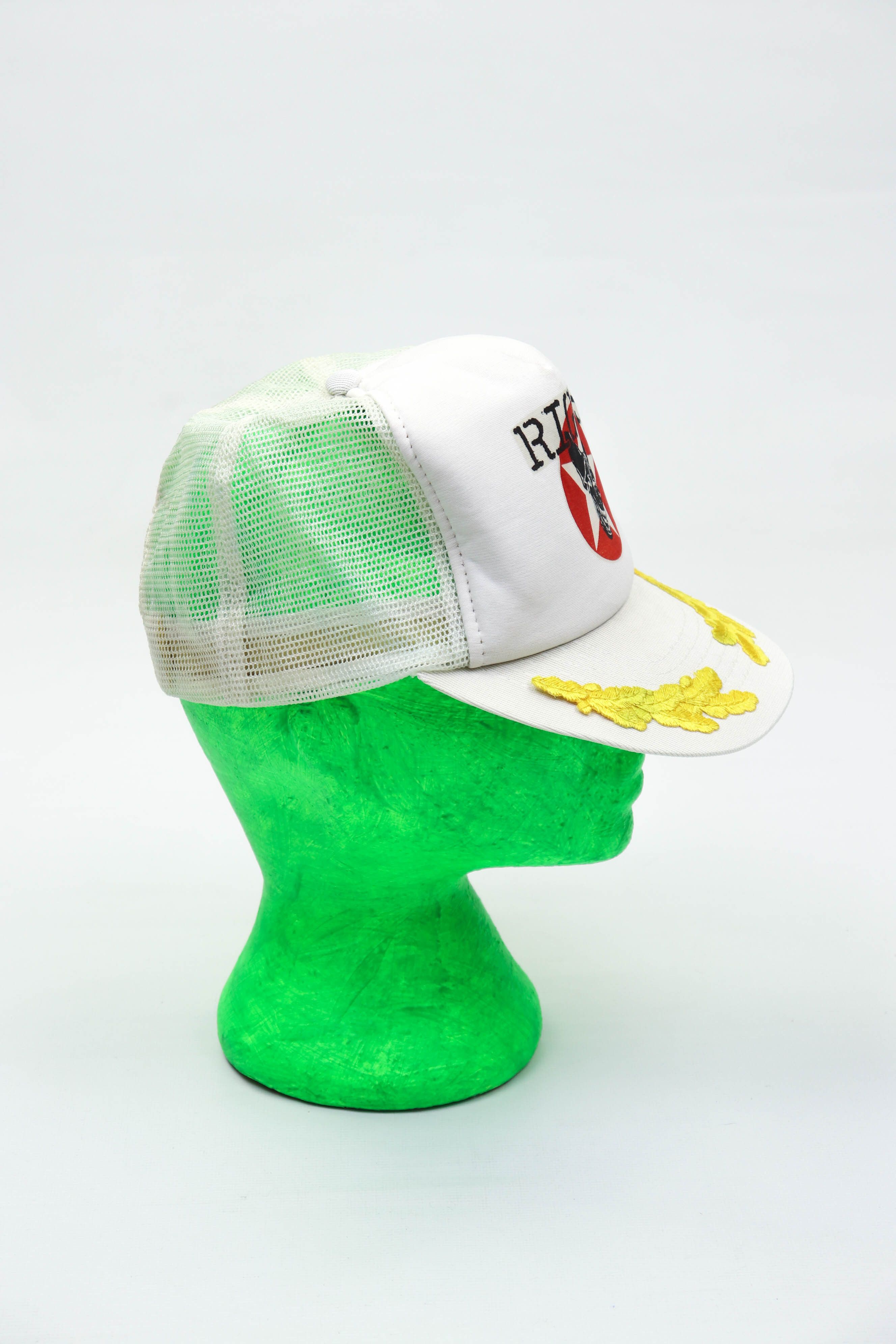 Vintage 80-90s Vintage RIGGS White Trucker Cap Hat Size ONE SIZE - 7 Thumbnail