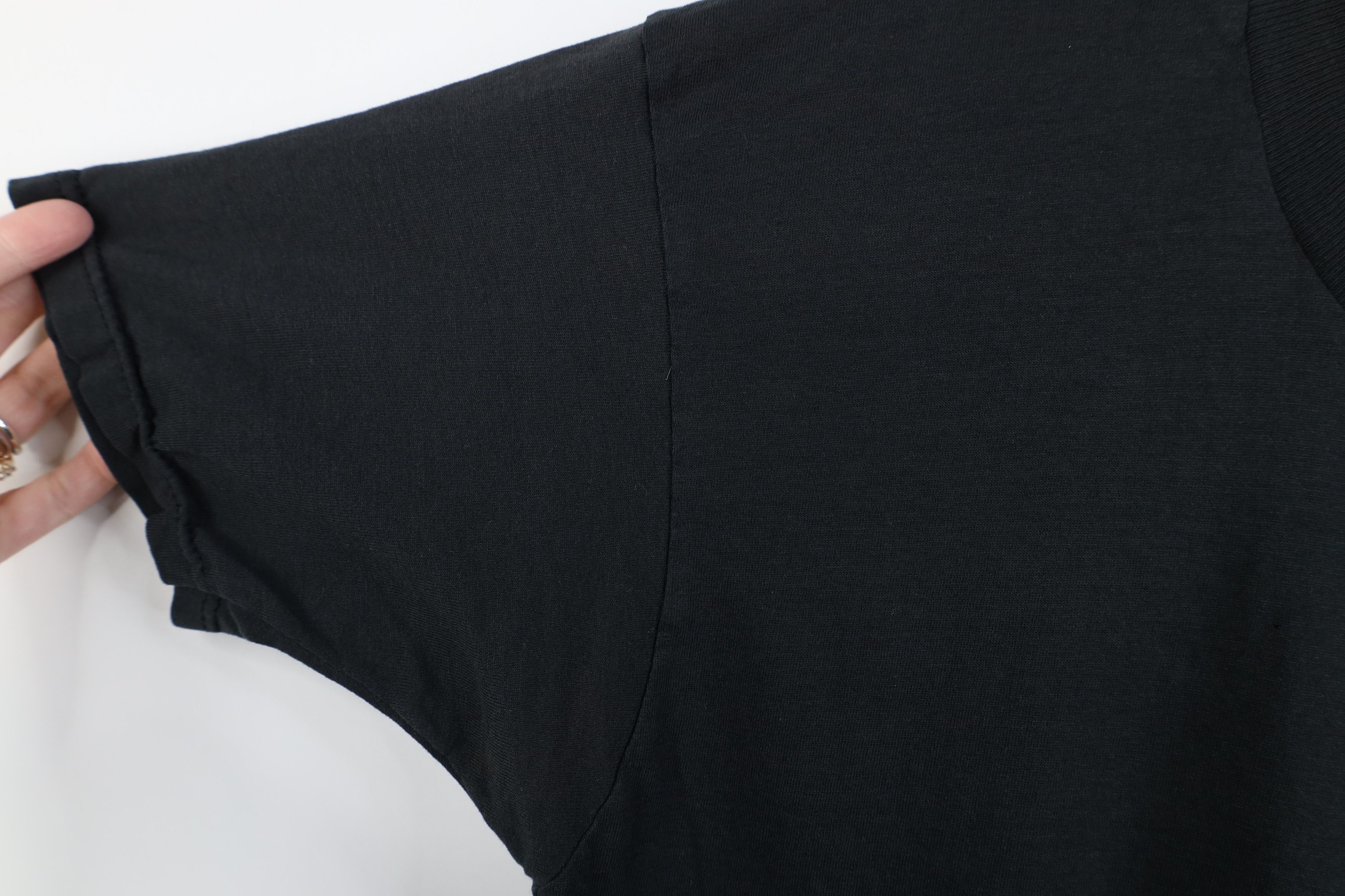 Vintage Vintage 90s Streetwear Faded Blank Thin Pocket T-Shirt Black Size US M / EU 48-50 / 2 - 6 Thumbnail