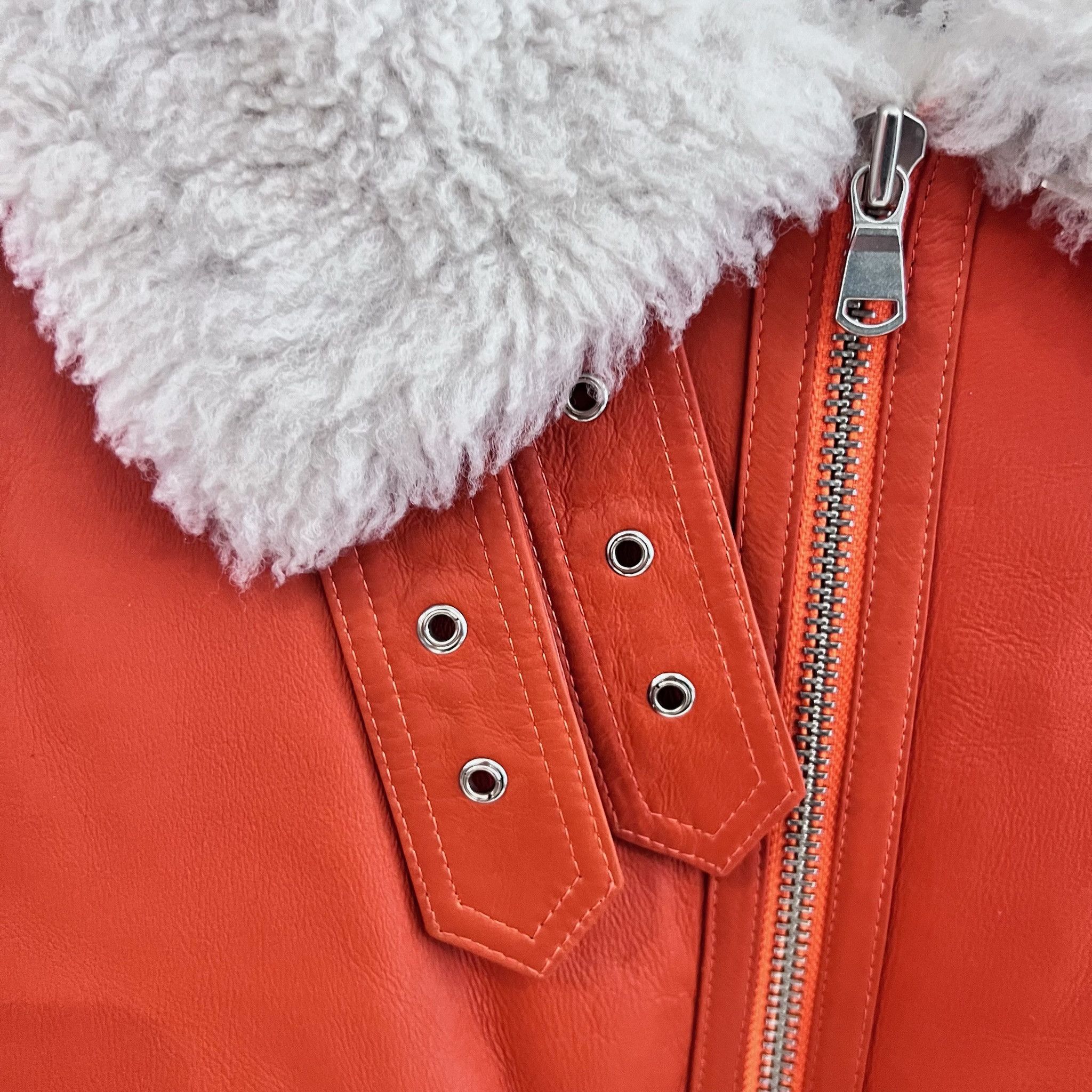 Opening Ceremony Opening Ceremony Exclusive Leather Shearling Flight Jacket Size US L / EU 52-54 / 3 - 5 Thumbnail