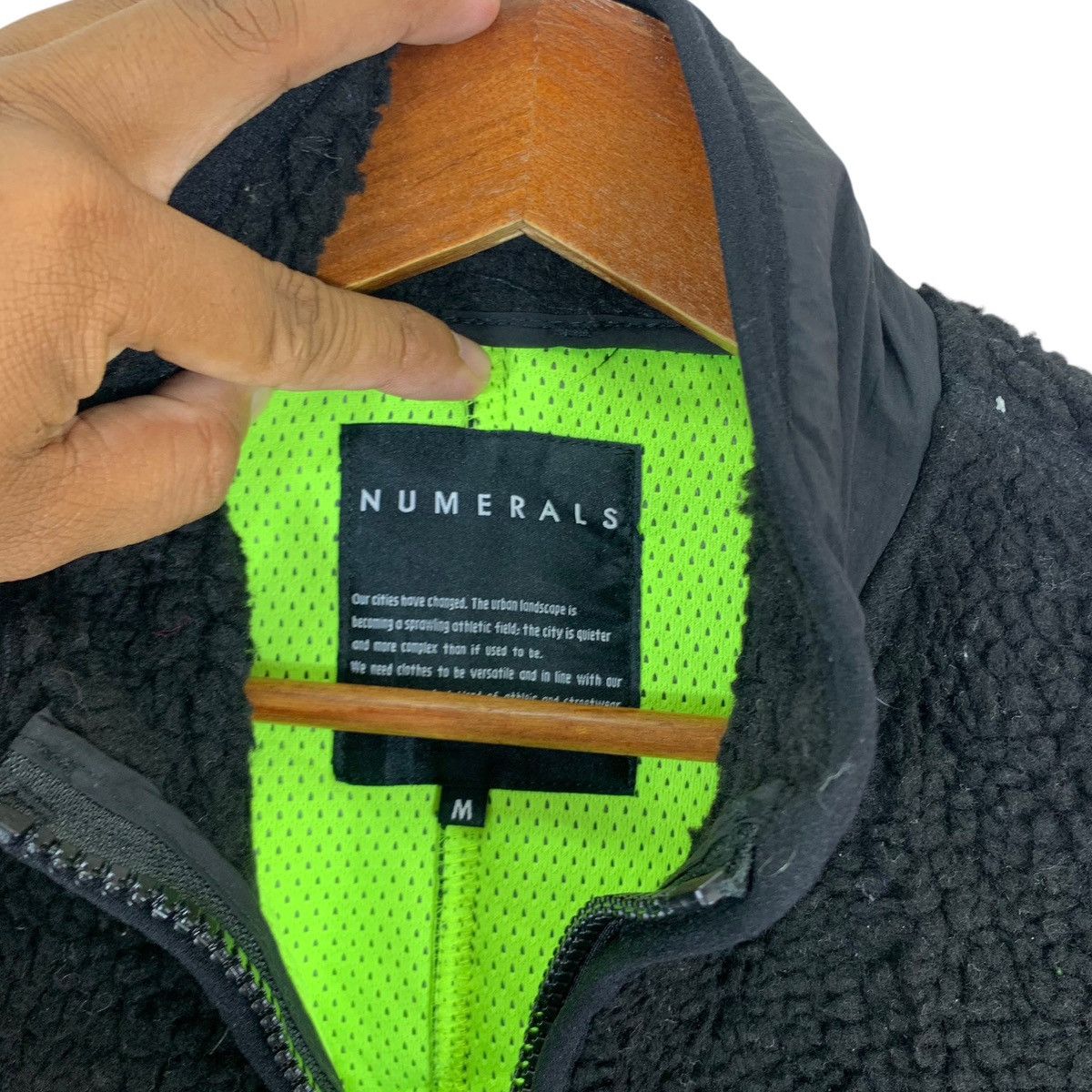Japanese Brand VINTAGE NUMERALS FLEECE BLACK SWEATER Size US M / EU 48-50 / 2 - 6 Thumbnail