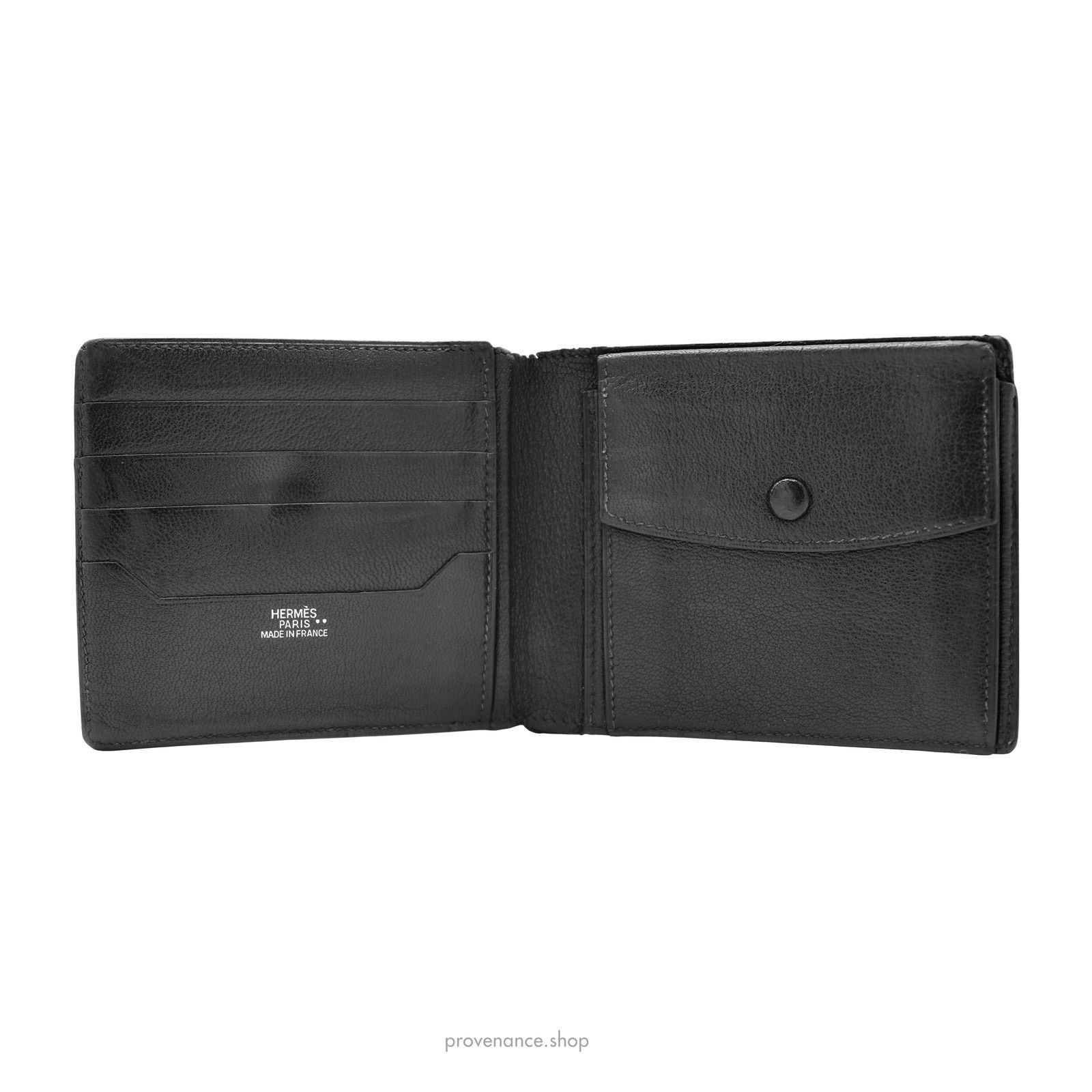 Hermes 🔴 Hermes MC2 Bifold Wallet - Black Crocodile Leather Size ONE SIZE - 6 Thumbnail