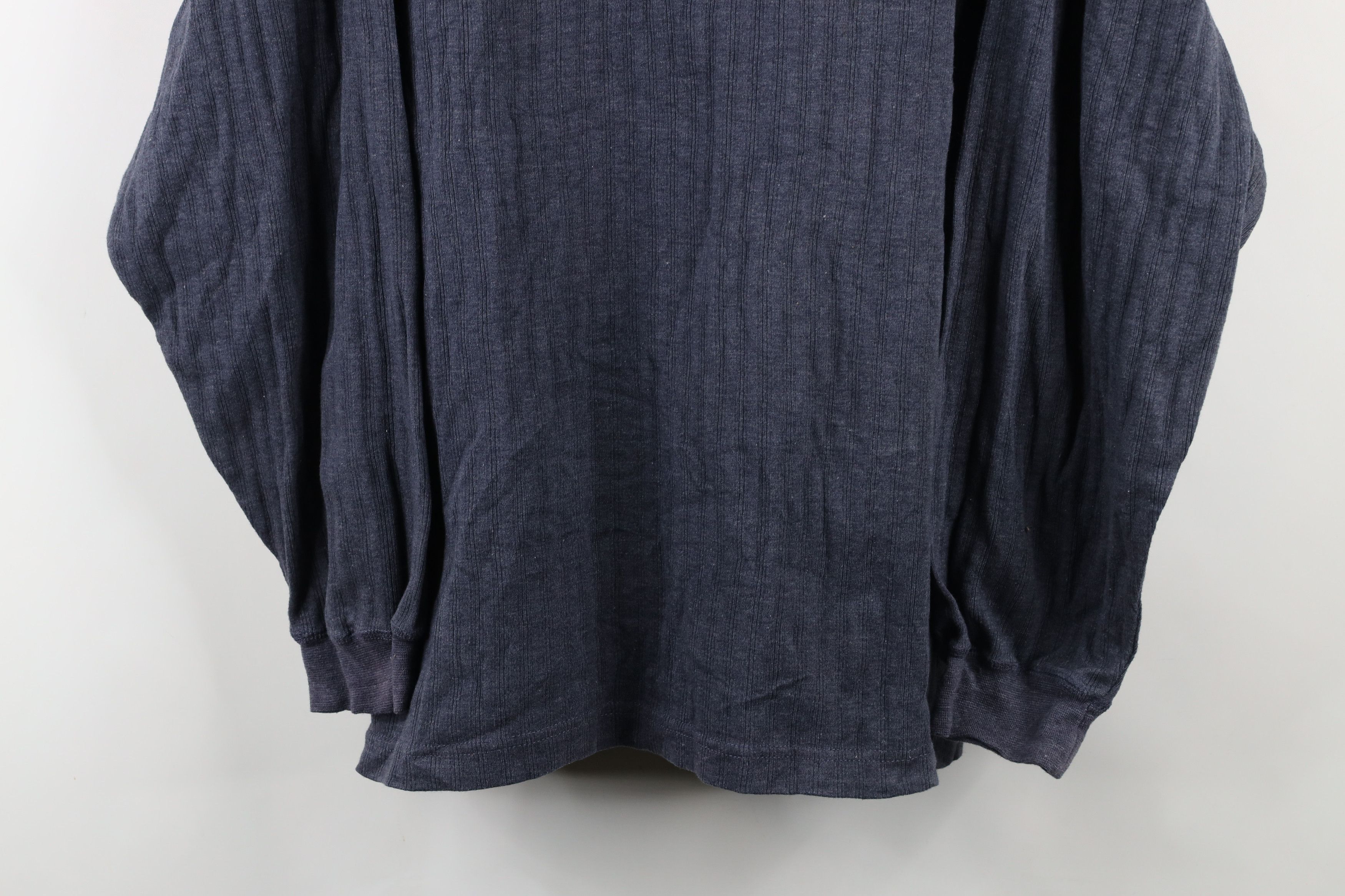 Vintage Vintage 90s Streetwear Ribbed Long Sleeve Henley T-Shirt Size US XL / EU 56 / 4 - 3 Thumbnail