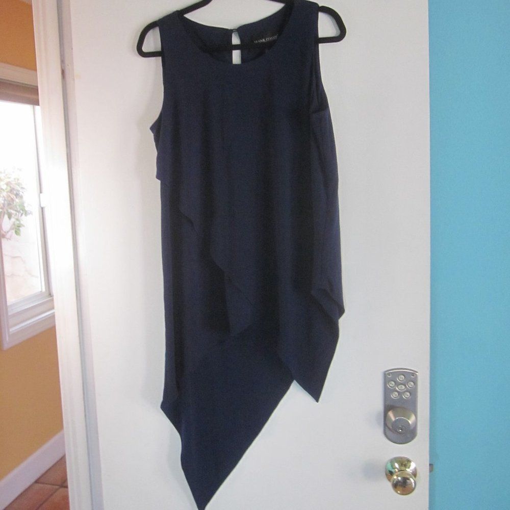 Joseph & Lyman Frank Lyman Womens Blue Angled Tunic Size 6 Size S / US 4 / IT 40 - 6 Thumbnail