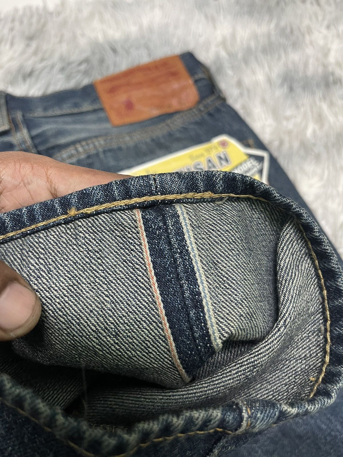 Japanese Brand × Studio D'Artisan × Vintage 🔥N.O.S🔥90s STUDIO D ARTISAN DENIM SELVEDGE Size US 28 / EU 44 - 8 Thumbnail
