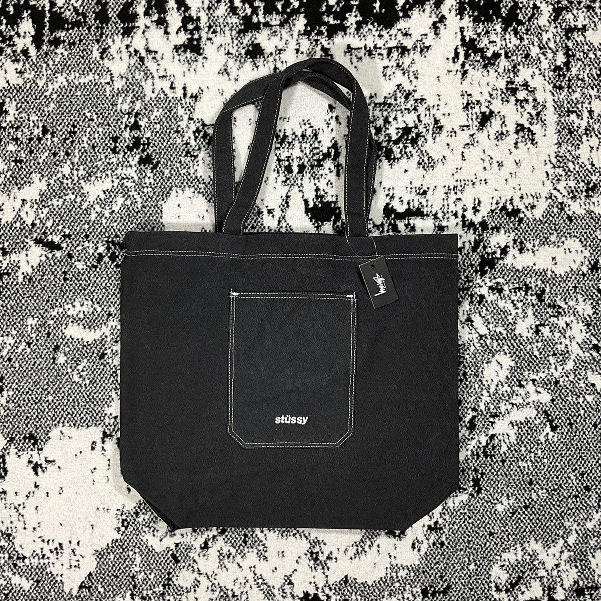 Stussy STUSSY FAZER TOTE BAG IN BLACK Size ONE SIZE - 1 Thumbnail