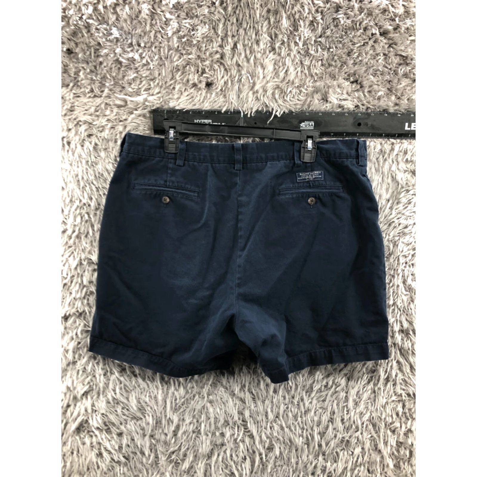 Ralph Lauren Ralph Lauren Polo Chino Shorts Mens 38 Mid Rise Dark Wash Blue Size US M / EU 48-50 / 2 - 4 Thumbnail