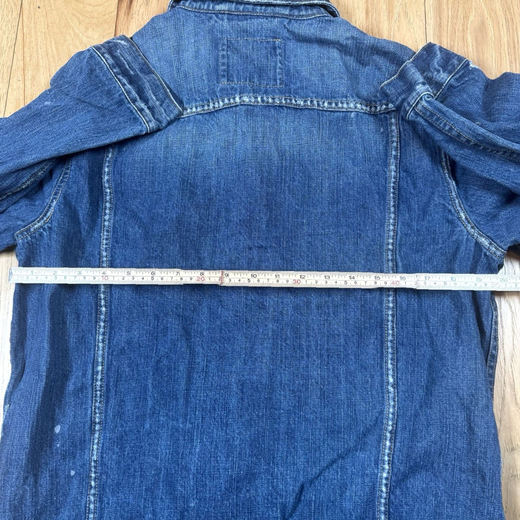 American Eagle Outfitters VINTAGE American Eagle Outfitters Denim Jean Jacket Mens L Blue Button Bomber Jacket Mens Blue Denim Cotton Outer Shell Regular Size L Mens Size US 33 - 6 Thumbnail
