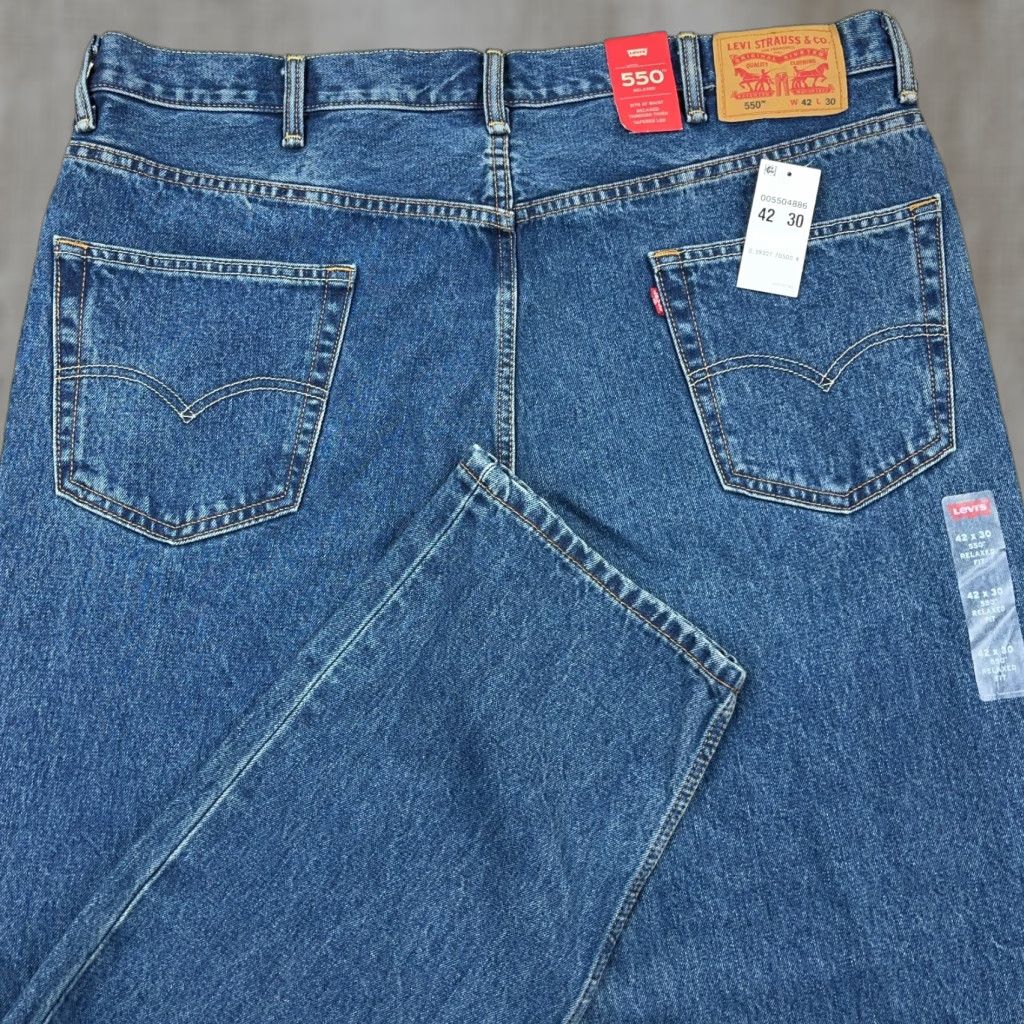 Levi's Levis 550 Jeans Men 42x30 Relaxed Fit Straight Leg Med Wash Pants Baggy Work Size US 42 / EU 58 - 1 Thumbnail