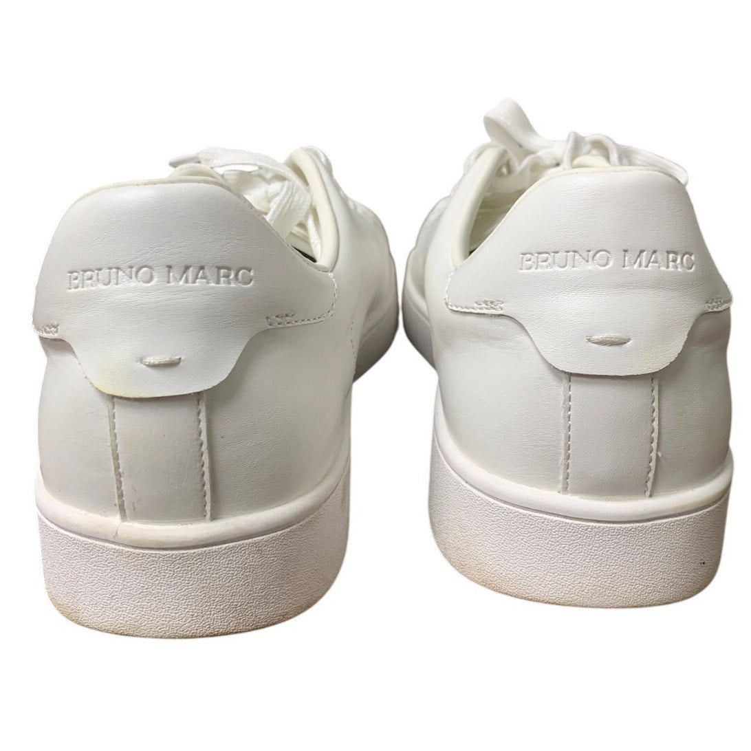 Other Bruno Marc Size 10.5 White Faux Leather Casual Sneakers Size US 10.5 / EU 43-44 - 5 Thumbnail