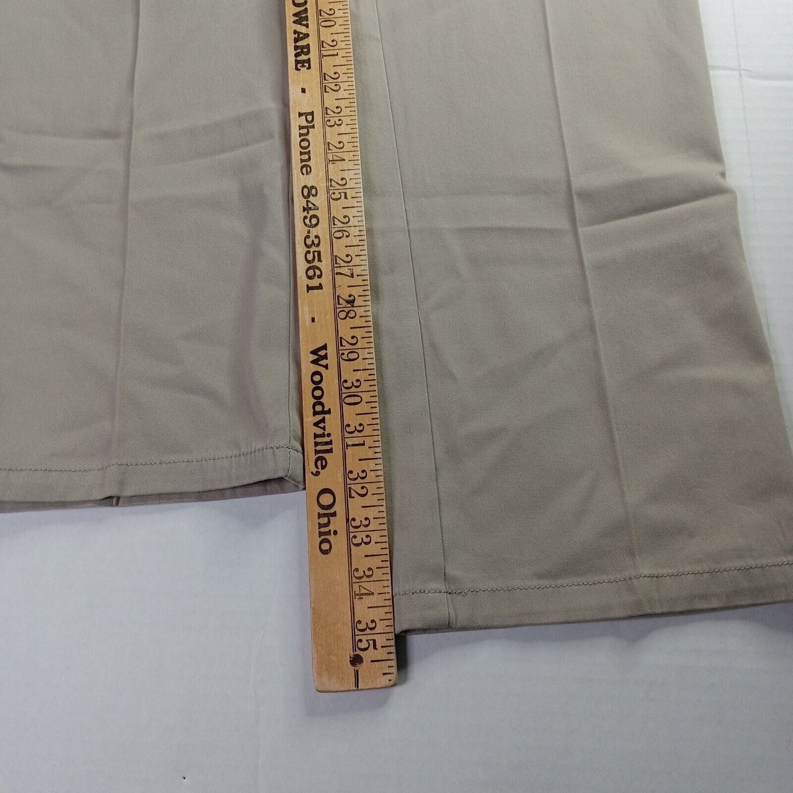& Other Stories Ballin Relaxed Supima Twill Pants Men's 38x35 Stone Pleated Size US 38 / EU 54 - 3 Thumbnail