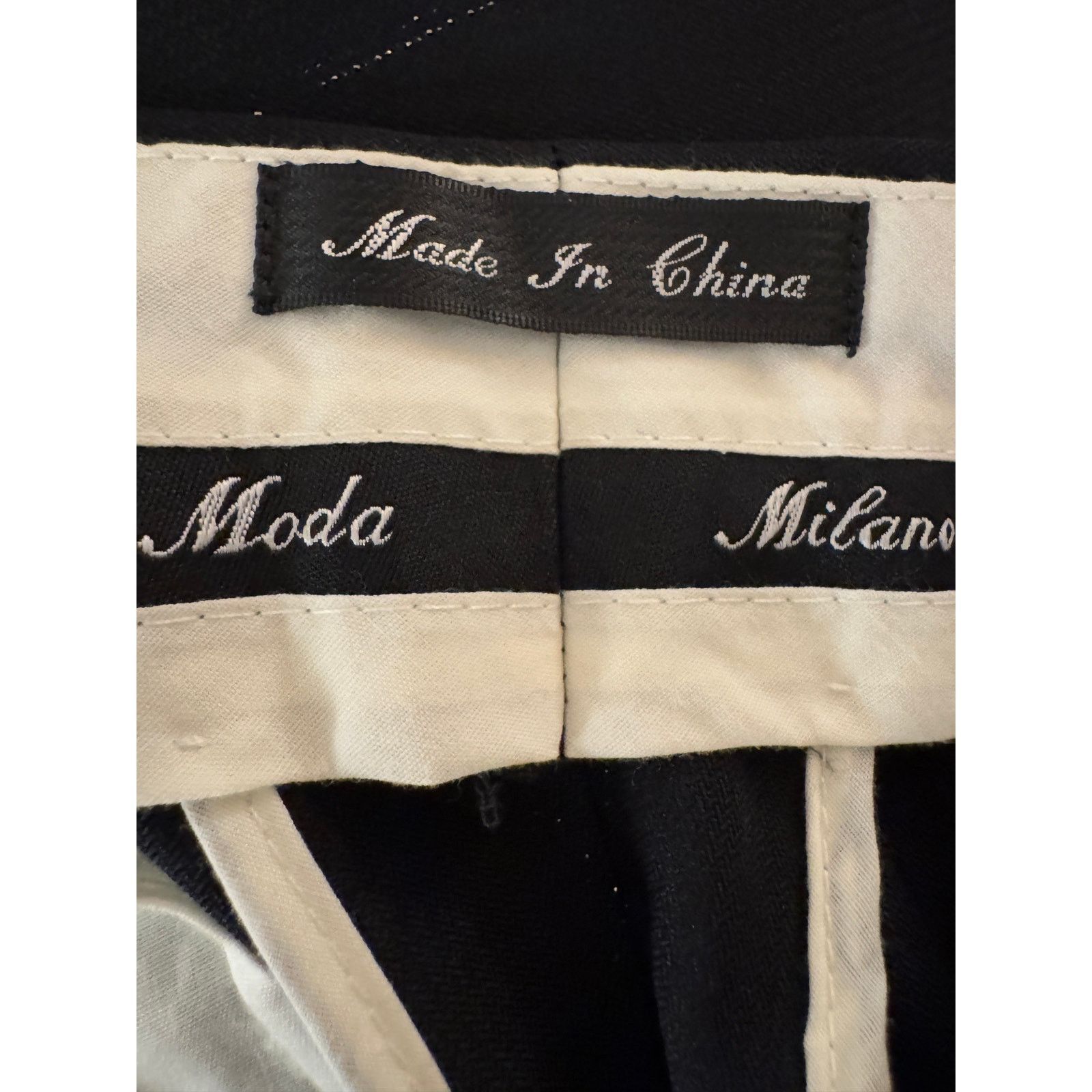 Other Milano Moda NWT Black Wool Full Suit Size 38R - 5 Thumbnail