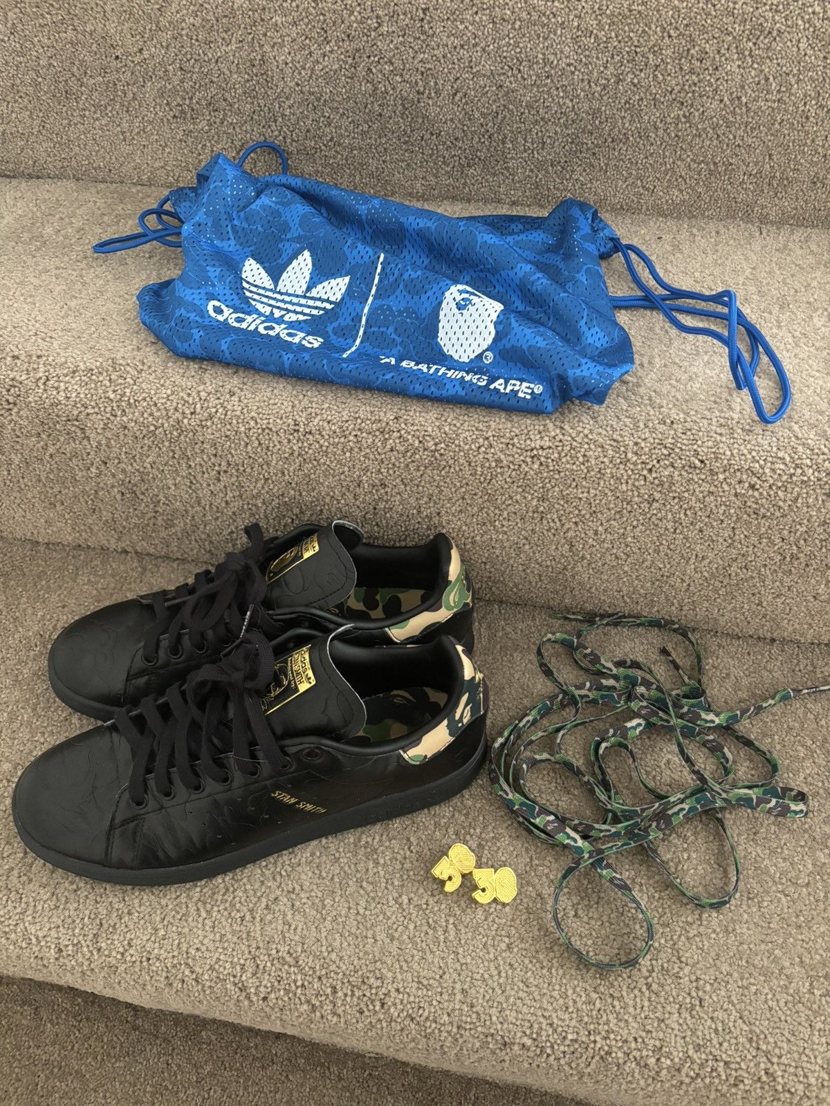 ADIDAS STAN SMITH BAPE 28.0cm黒 adidas and BAPE Reveal Stan Smith Collaboration | Hypebeast