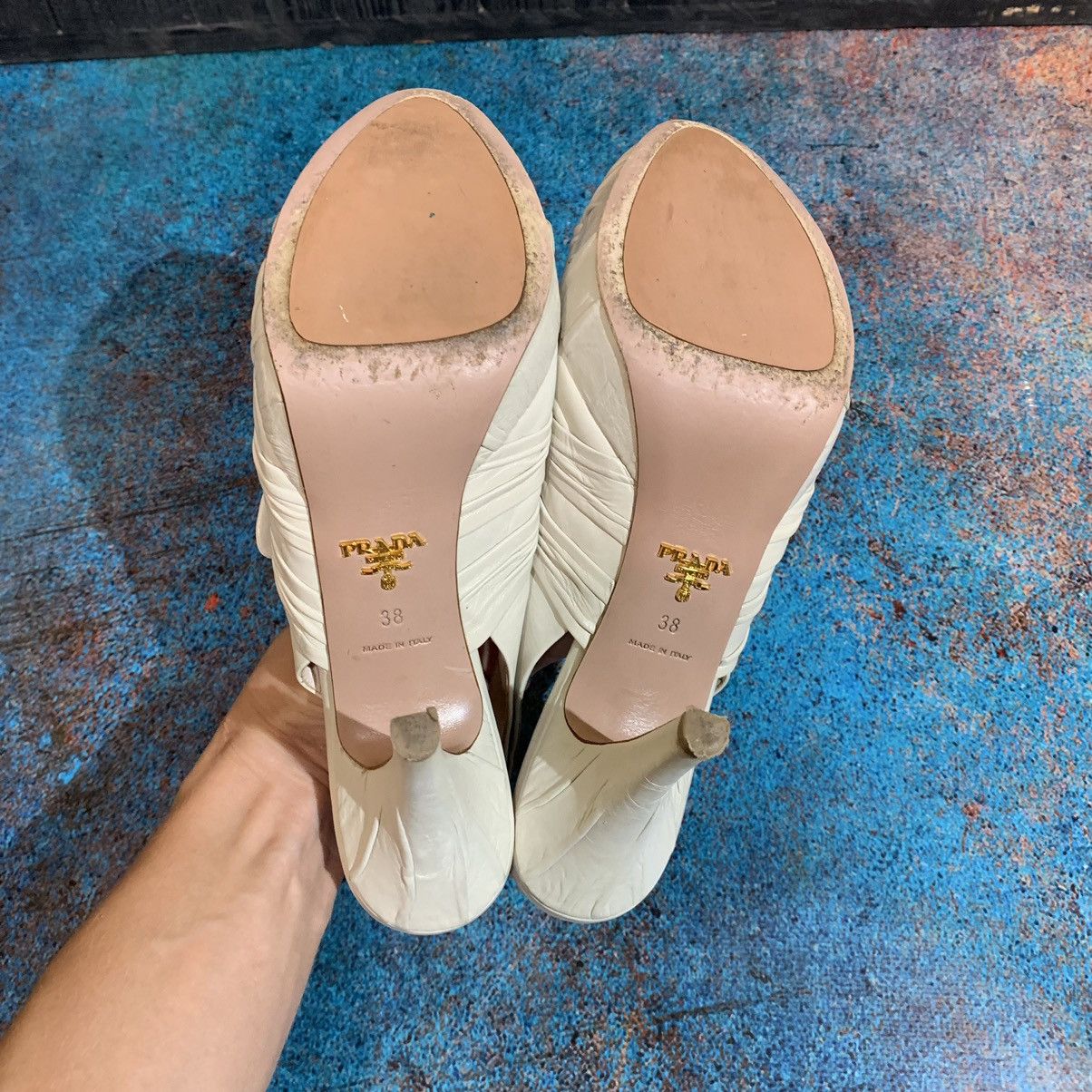 Prada Prada Leather Heels Size 38 Size US 8 / IT 38 - 9 Thumbnail