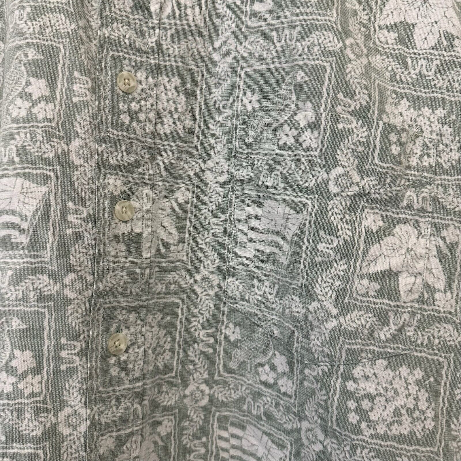 Reyn Spooner VTG REYN SPOONER Patchwork Hawaiian Shirt Flag Floral Animal Size US L / EU 52-54 / 3 - 4 Thumbnail