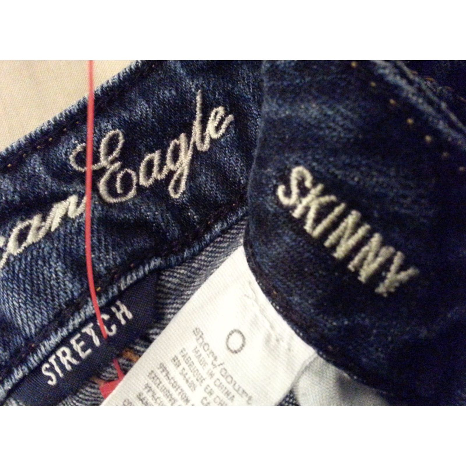 American Eagle Outfitters VINTAGE Womens American Eagle Outfitters Skinny Jeans 0 Denim Pants 26x28 Blue Slim Womens Jeans Size 25" / US 0 / IT 36 - 3 Thumbnail